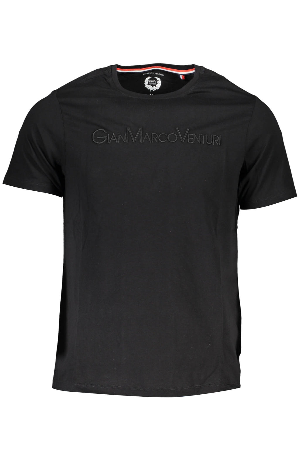 GIAN MARCO VENTURI BLACK MAN SHORT SLEEVE T-SHIRT