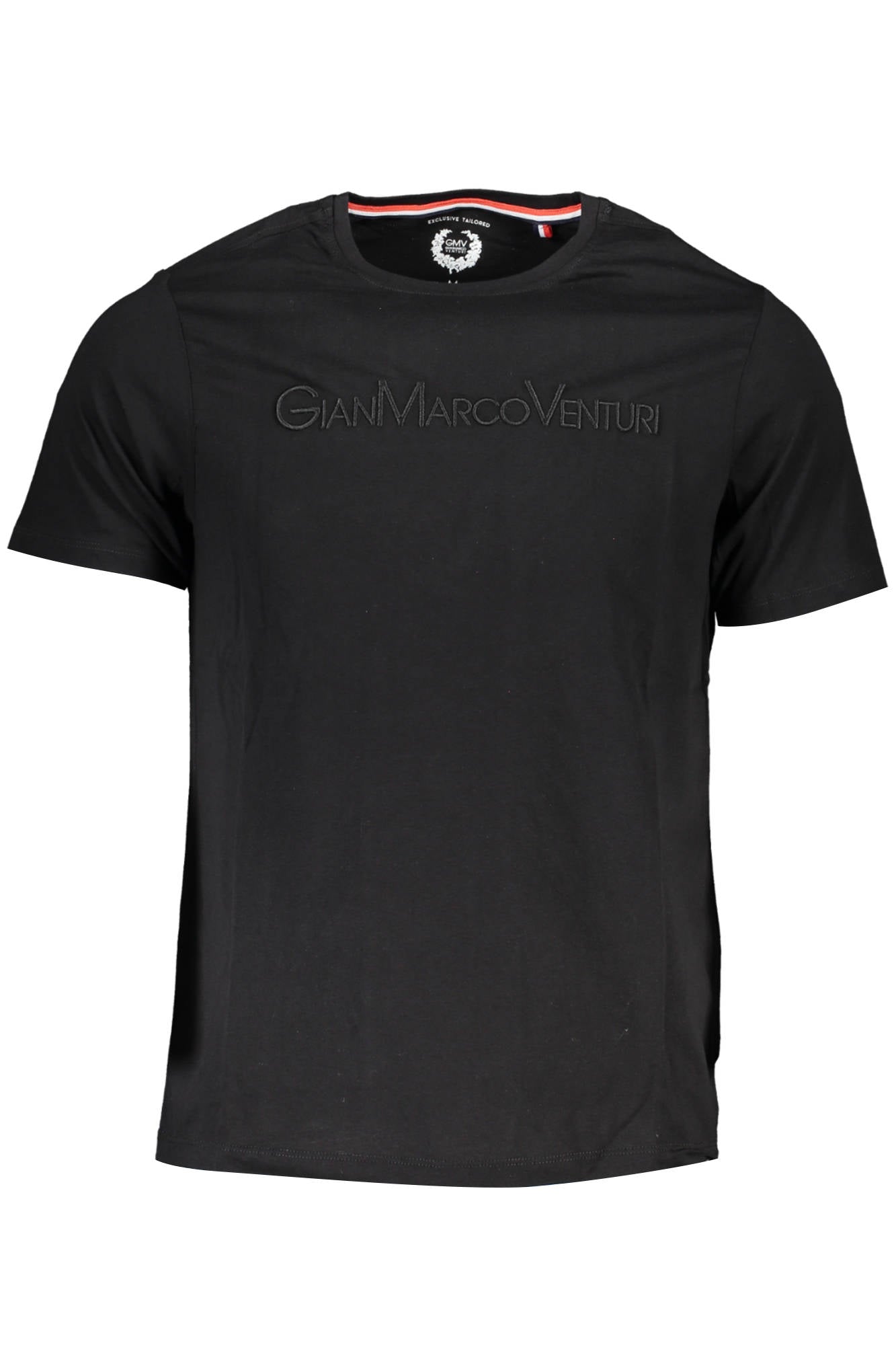 GIAN MARCO VENTURI BLACK MAN SHORT SLEEVE T-SHIRT