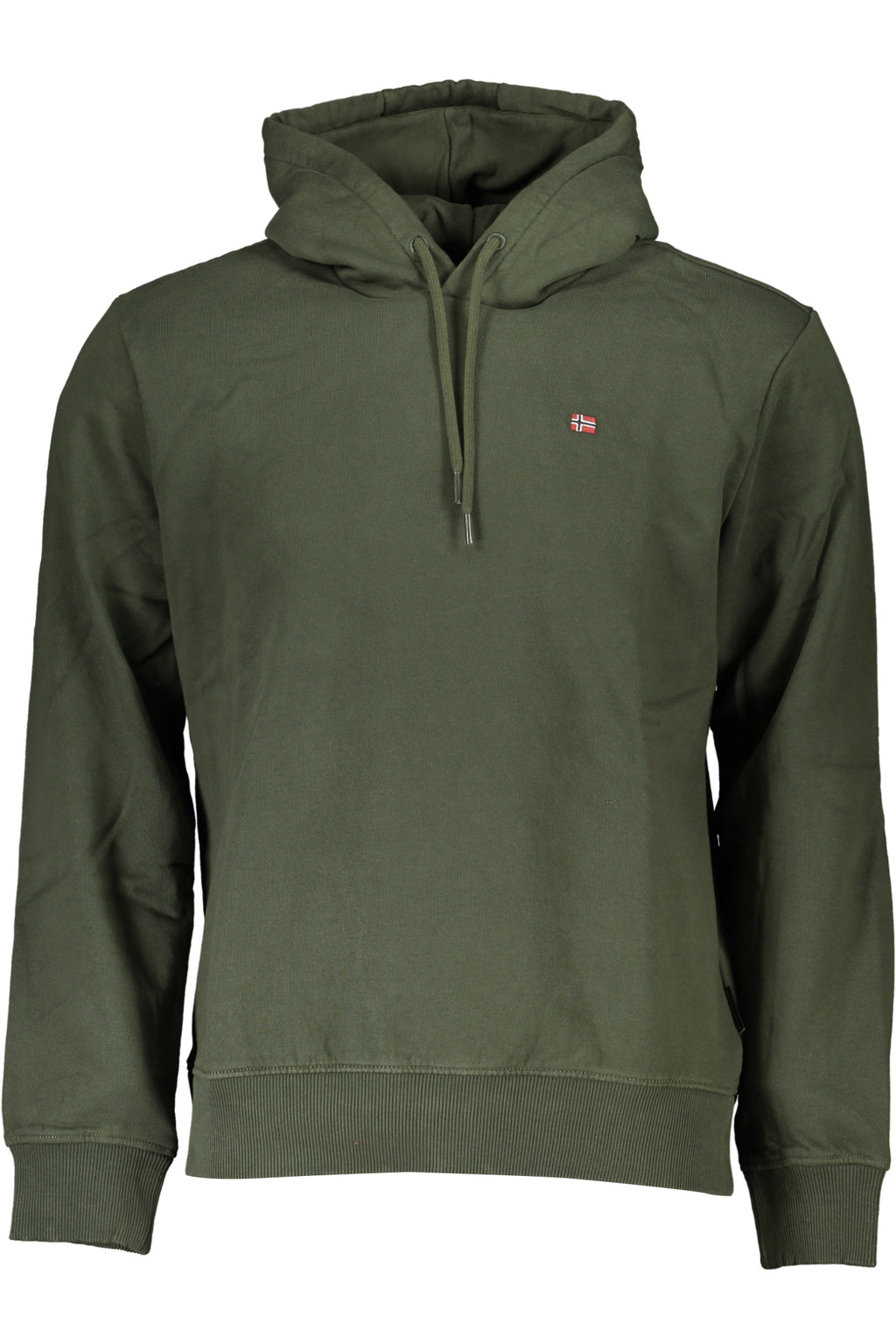 NAPAPIJRI GREEN MEN'S ZIPLESS SWEATSHIRT