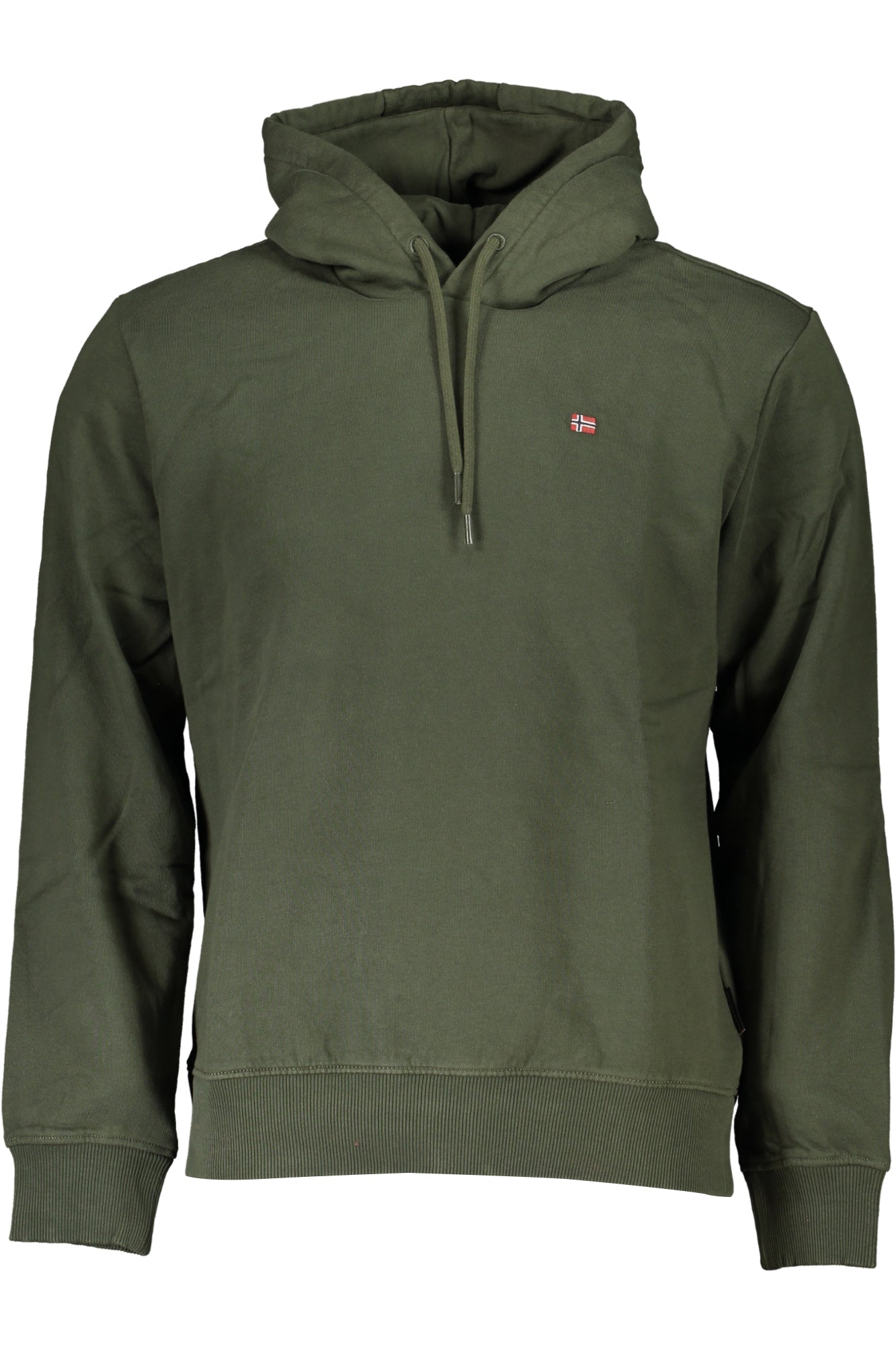 NAPAPIJRI GREEN MEN'S ZIPLESS SWEATSHIRT