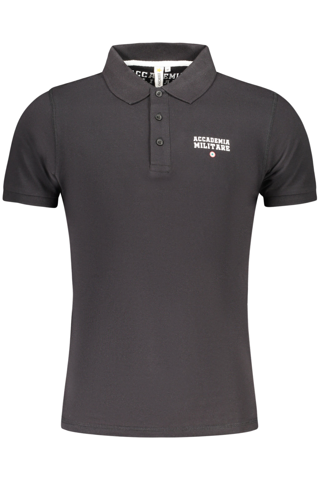 MILITARY ACADEMY BLACK MEN'S SHORT SLEEVE POLO