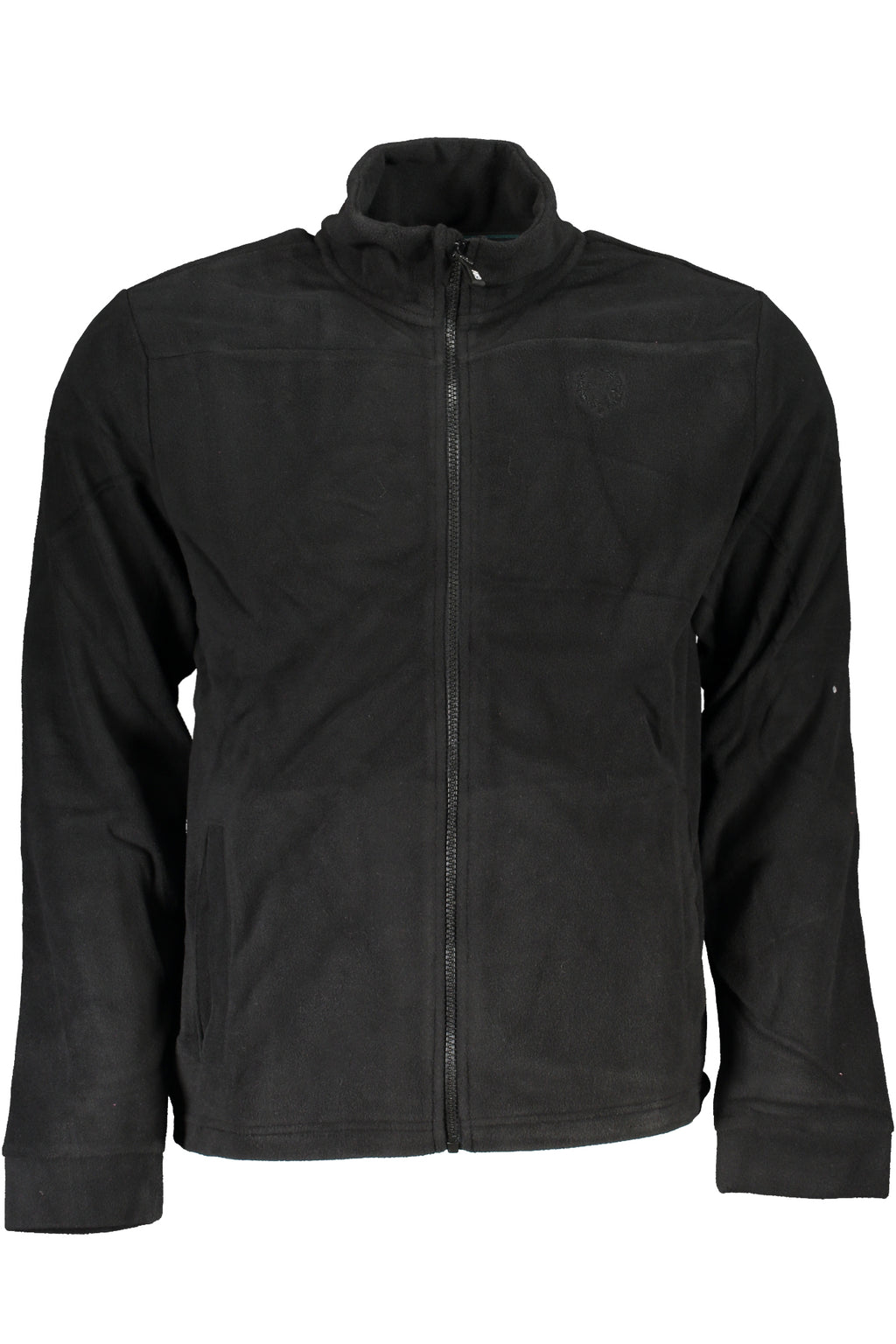 GIAN MARCO VENTURI MEN'S BLACK ZIP SWEATSHIRT