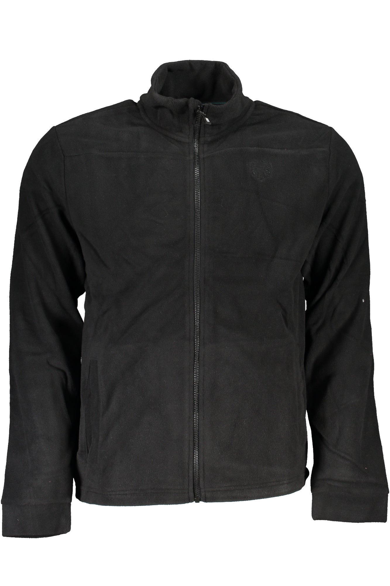 GIAN MARCO VENTURI MEN'S BLACK ZIP SWEATSHIRT