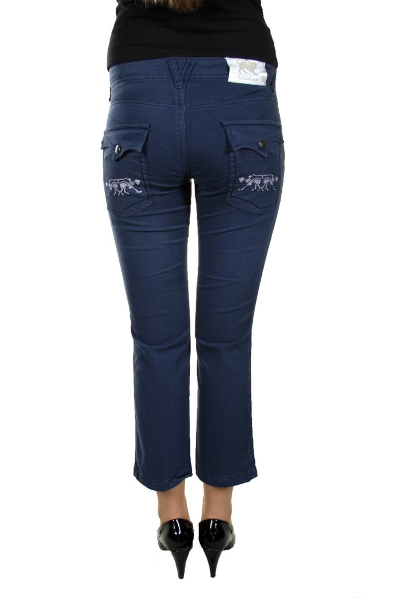 PARASUCO WOMEN'S BLUE PINOCCHIETTO PANTS