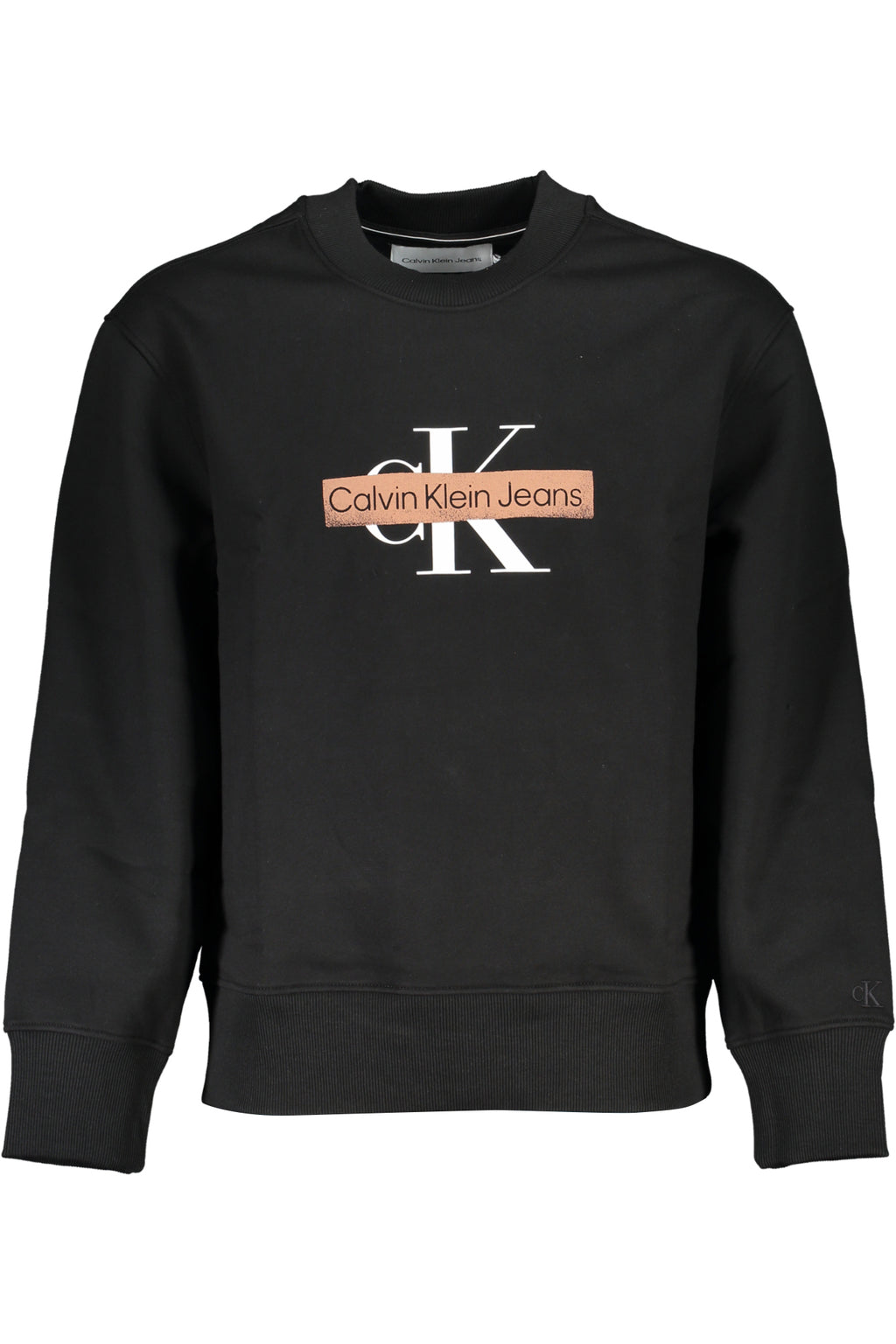 CALVIN KLEIN MEN'S BLACK ZIPLESS SWEATSHIRT