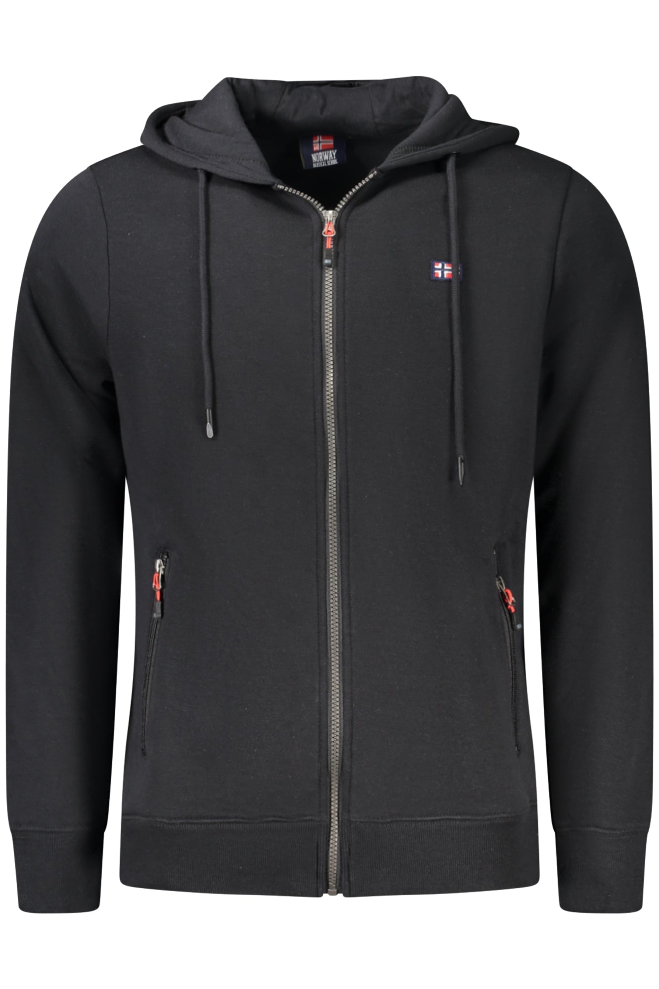 NORWAY 1963 MEN'S BLACK ZIP-UP SWEATSHIRT