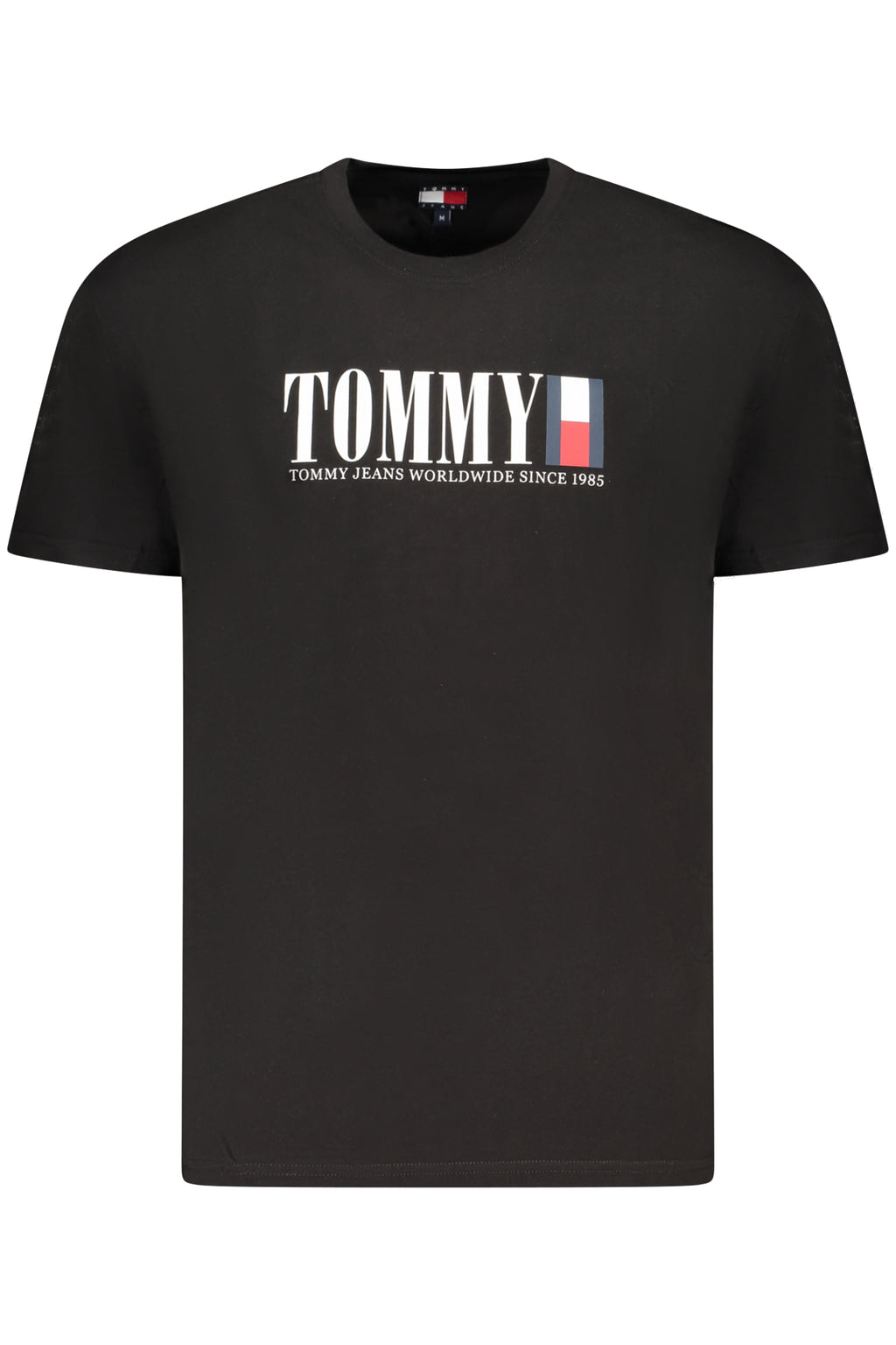TOMMY HILFIGER MEN'S SHORT-SLEEVE T-SHIRT BLACK