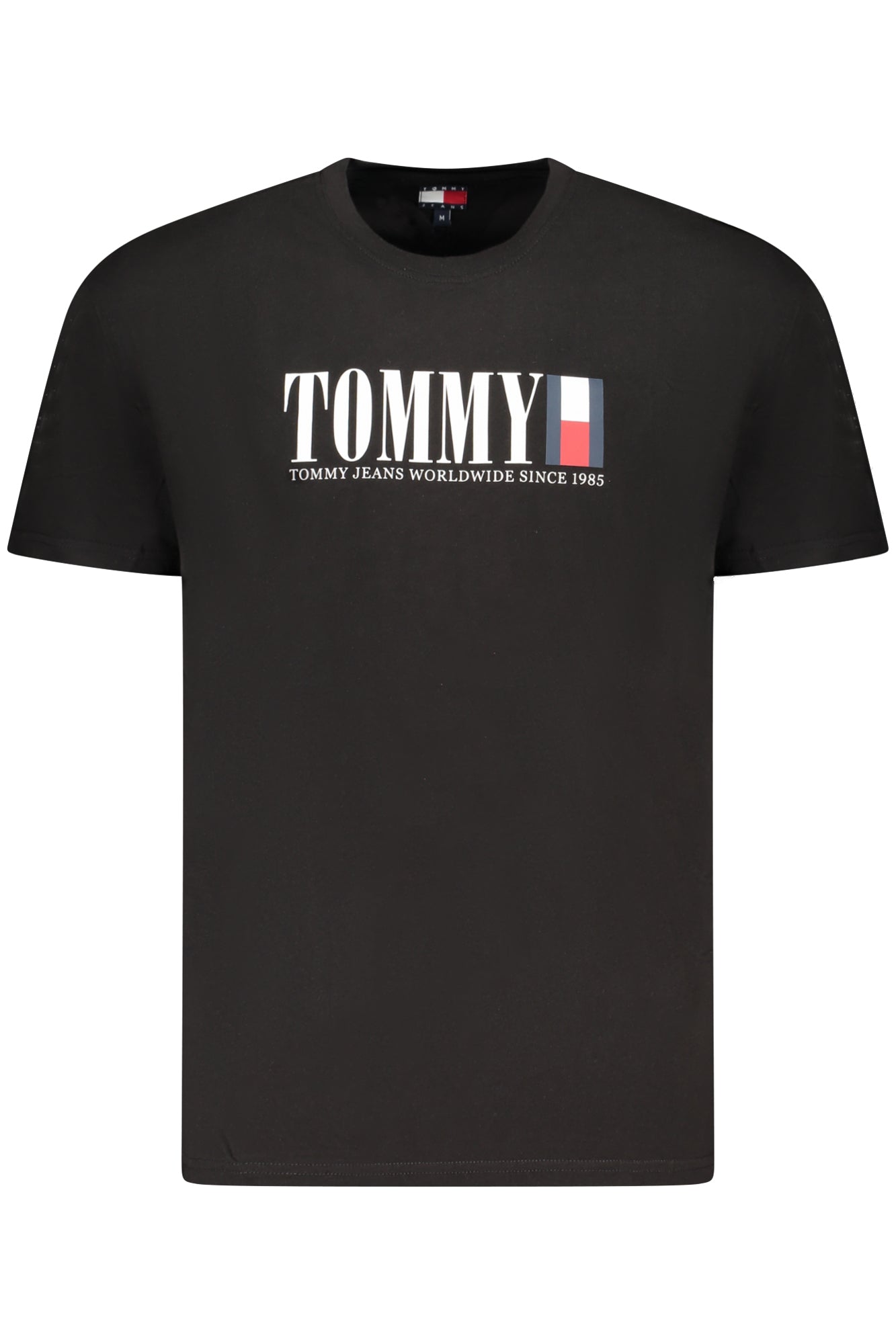 TOMMY HILFIGER MEN'S SHORT-SLEEVE T-SHIRT BLACK