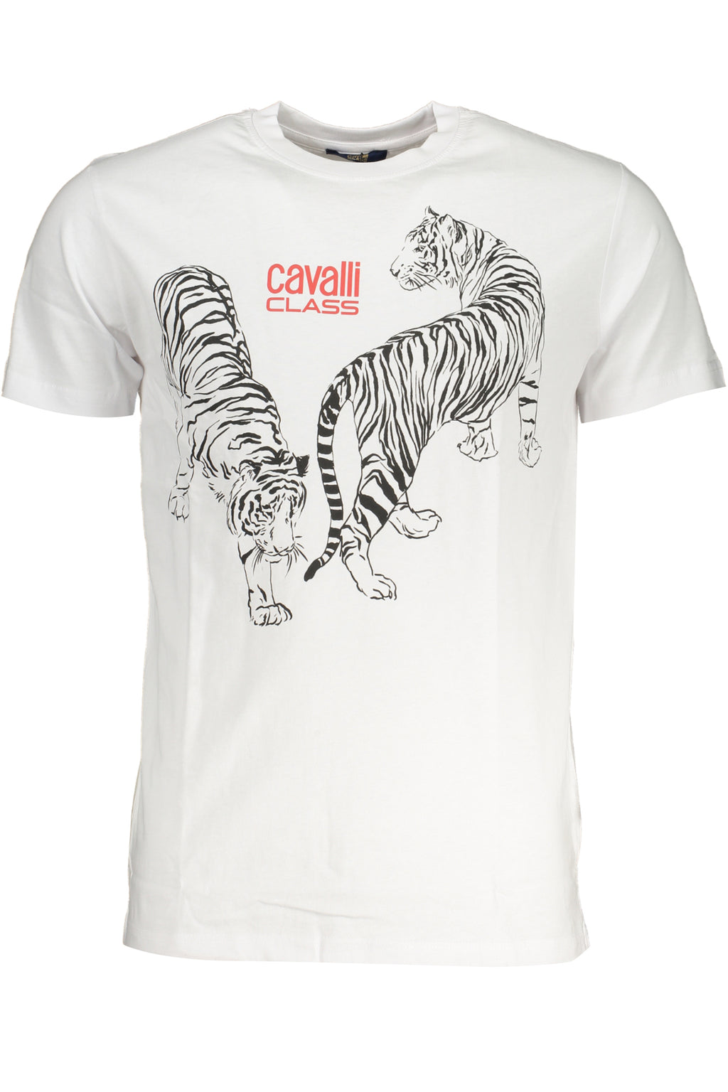 CAVALLI CLASS MEN'S SHORT SLEEVED T-SHIRT WHITE