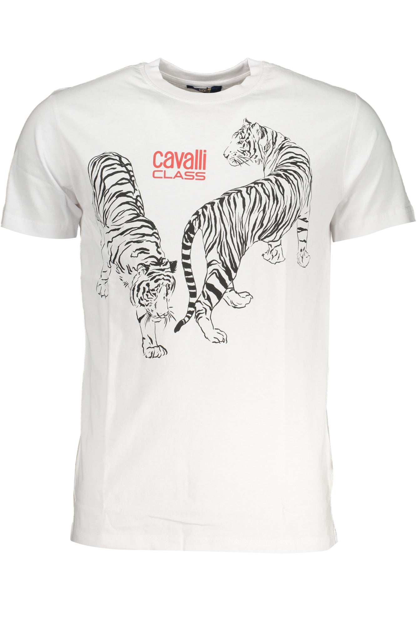 CAVALLI CLASS MEN'S SHORT SLEEVED T-SHIRT WHITE