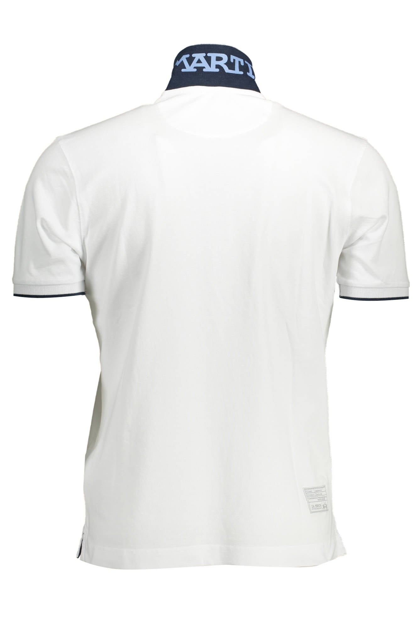 LA MARTINA MEN'S WHITE SHORT SLEEVED POLO SHIRT