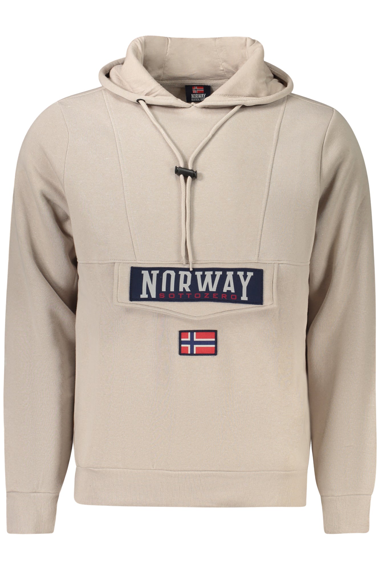 NORWAY 1963 MEN'S BEIGE ZIP-UP SWEATSHIRT