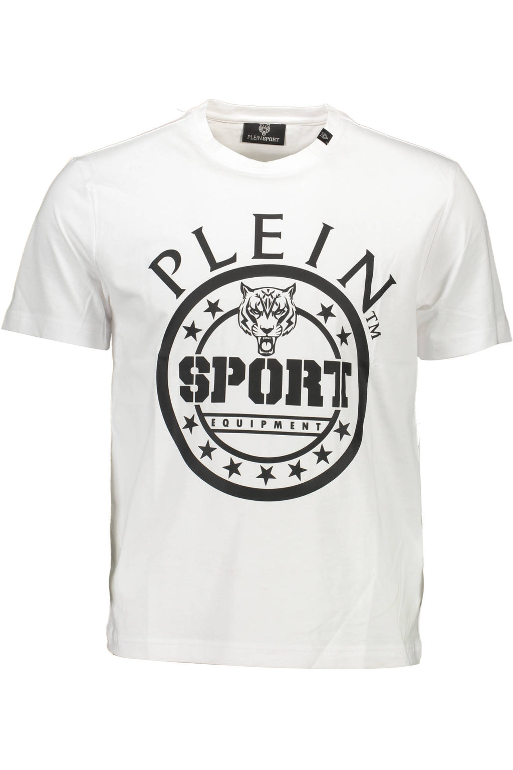 PLEIN SPORT WHITE MEN'S SHORT SLEEVE T-SHIRT