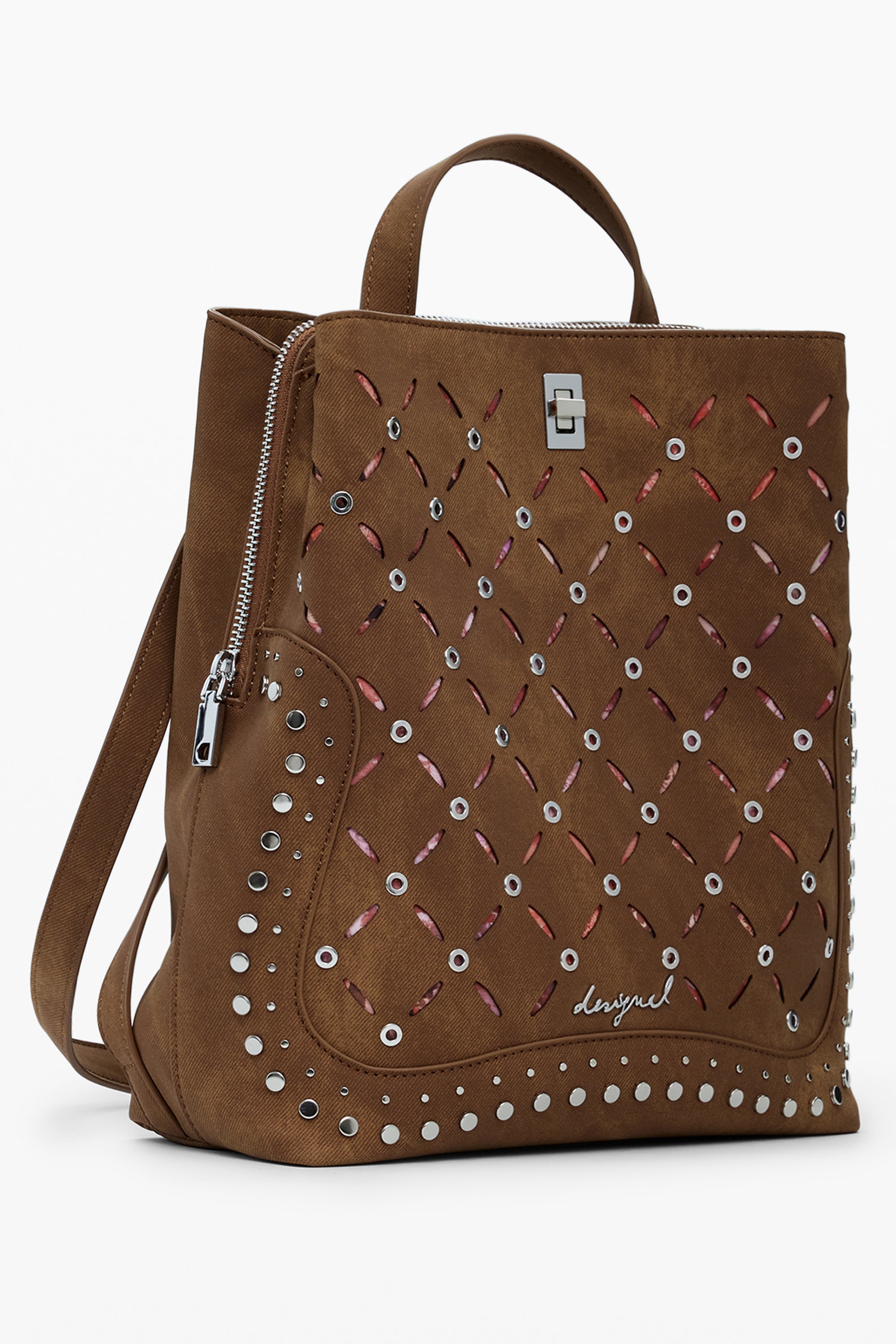 DESIGUAL WOMEN'S BROWN BACKPACK