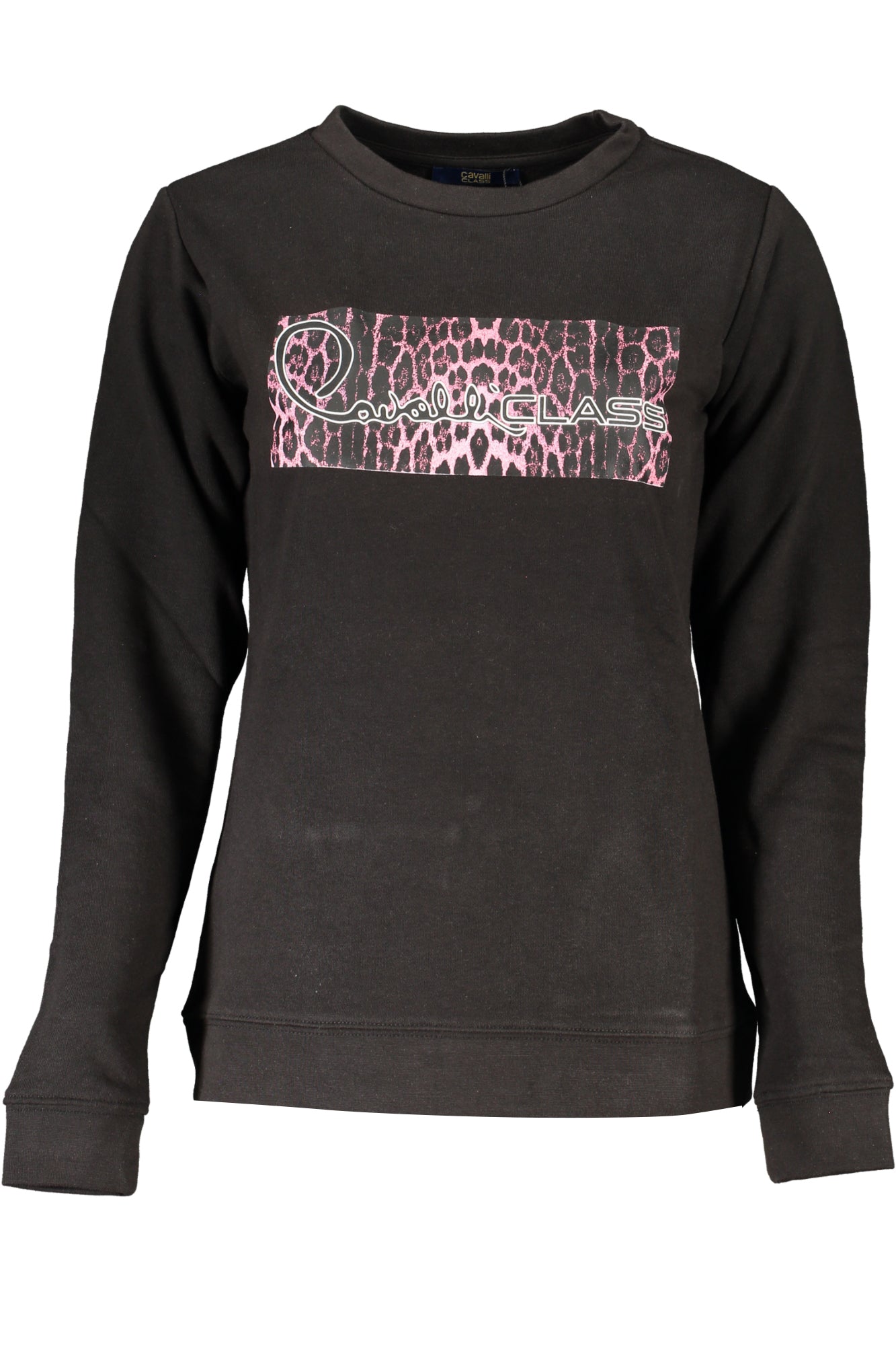CAVALLI CLASS WOMEN'S ZIPLESS SWEATSHIRT BLACK