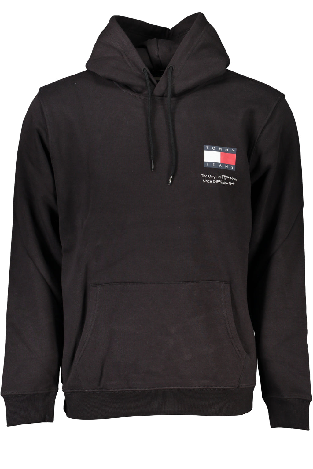 TOMMY HILFIGER MEN'S BLACK ZIPLESS SWEATSHIRT