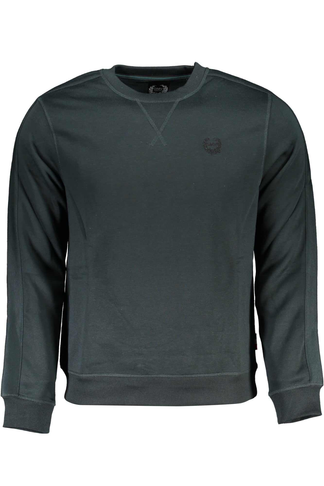 GIAN MARCO VENTURI GREEN MEN'S ZIPLESS SWEATSHIRT