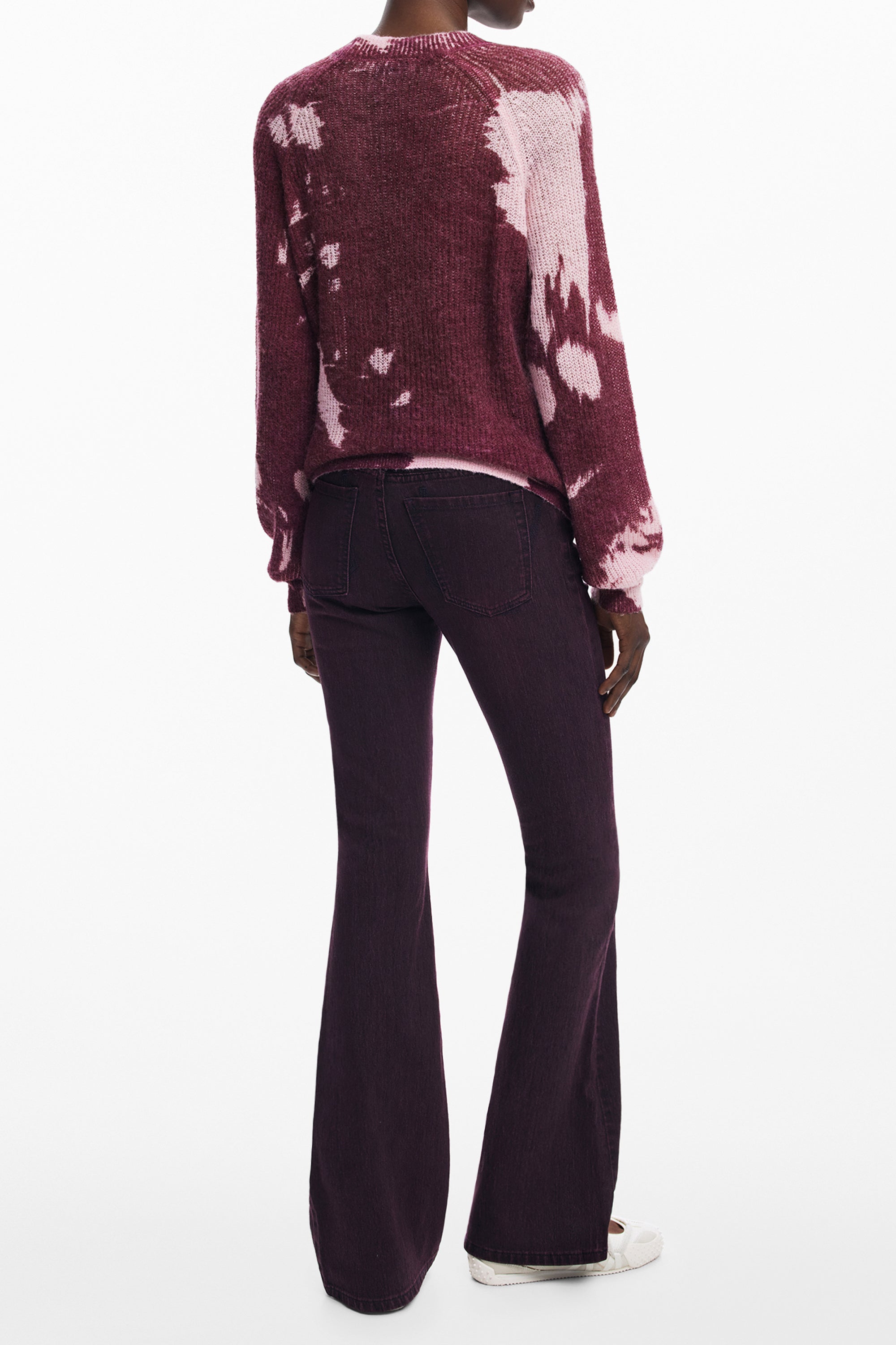 DESIGUAL WOMEN'S PINK SWEATER