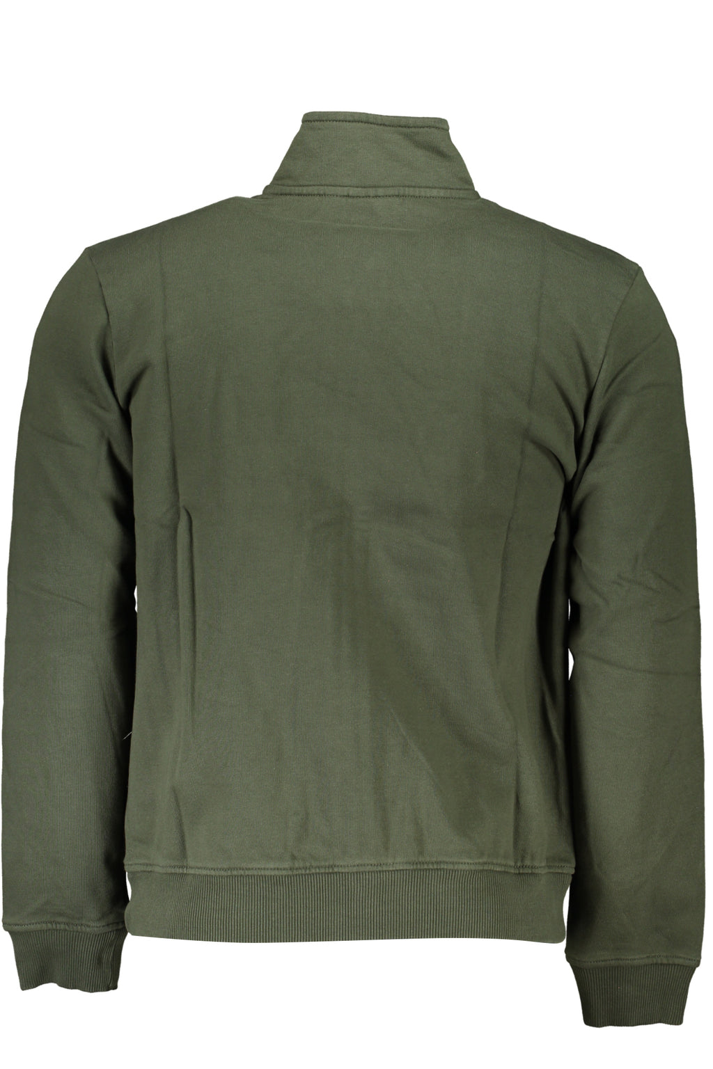 NAPAPIJRI MEN'S GREEN ZIP SWEATSHIRT