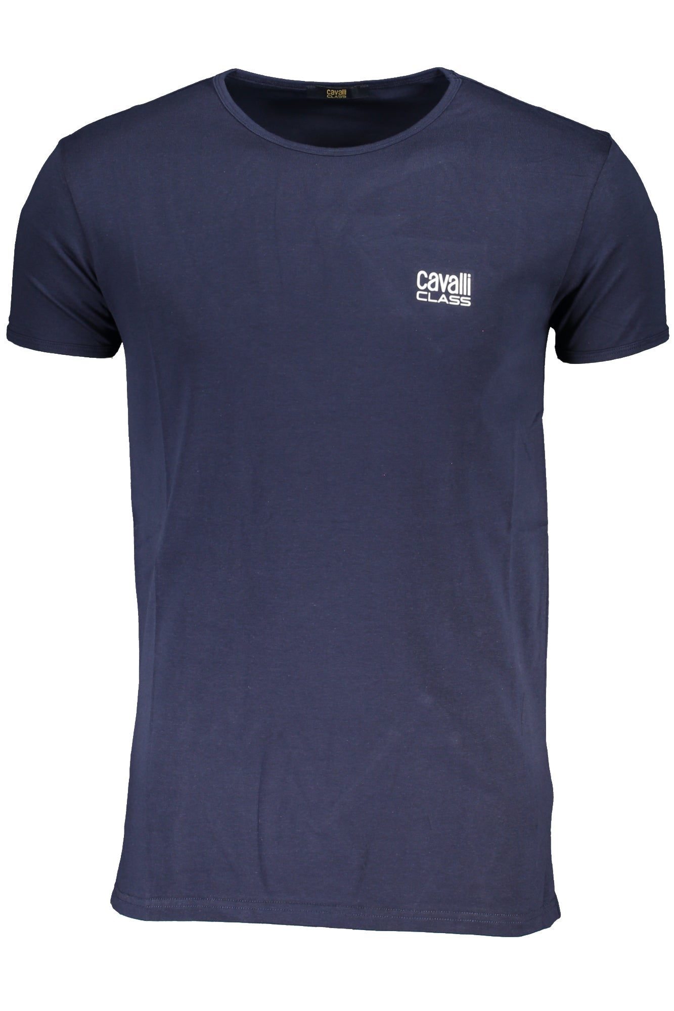 CAVALLI CLASS MEN'S SHORT SLEEVED T-SHIRT BLUE