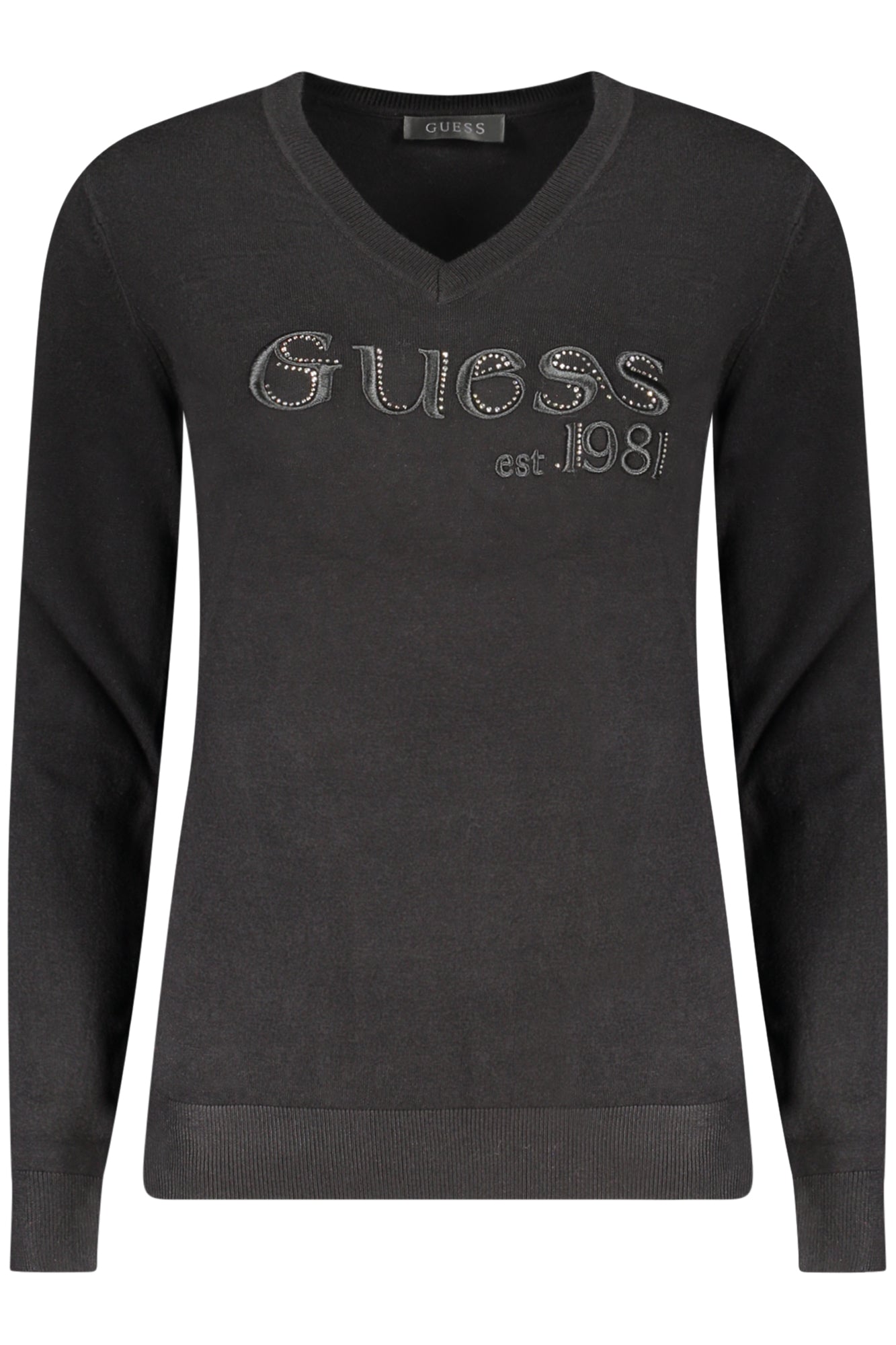 GUESS JEANS WOMEN'S BLACK SWEATER