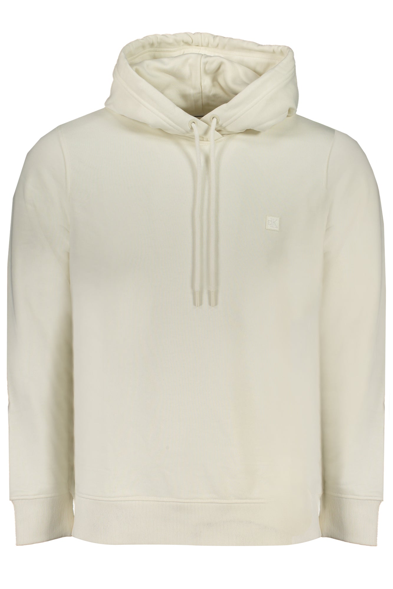 CALVIN KLEIN MEN'S WHITE ZIPLESS SWEATSHIRT