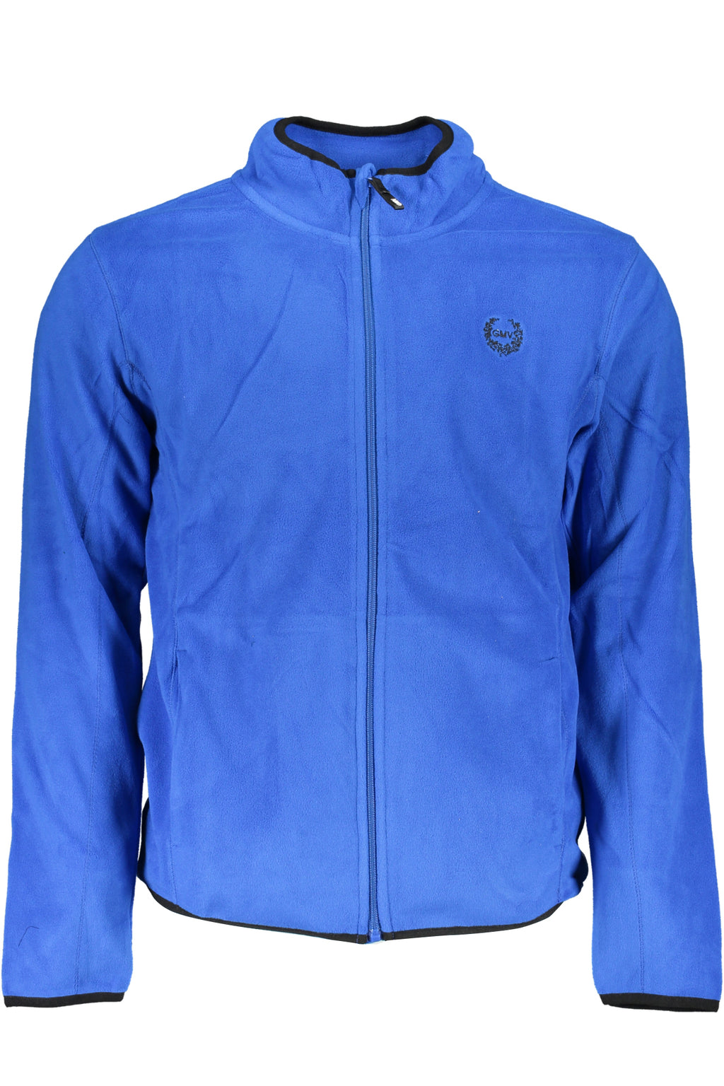 GIAN MARCO VENTURI MEN'S BLUE ZIP SWEATSHIRT