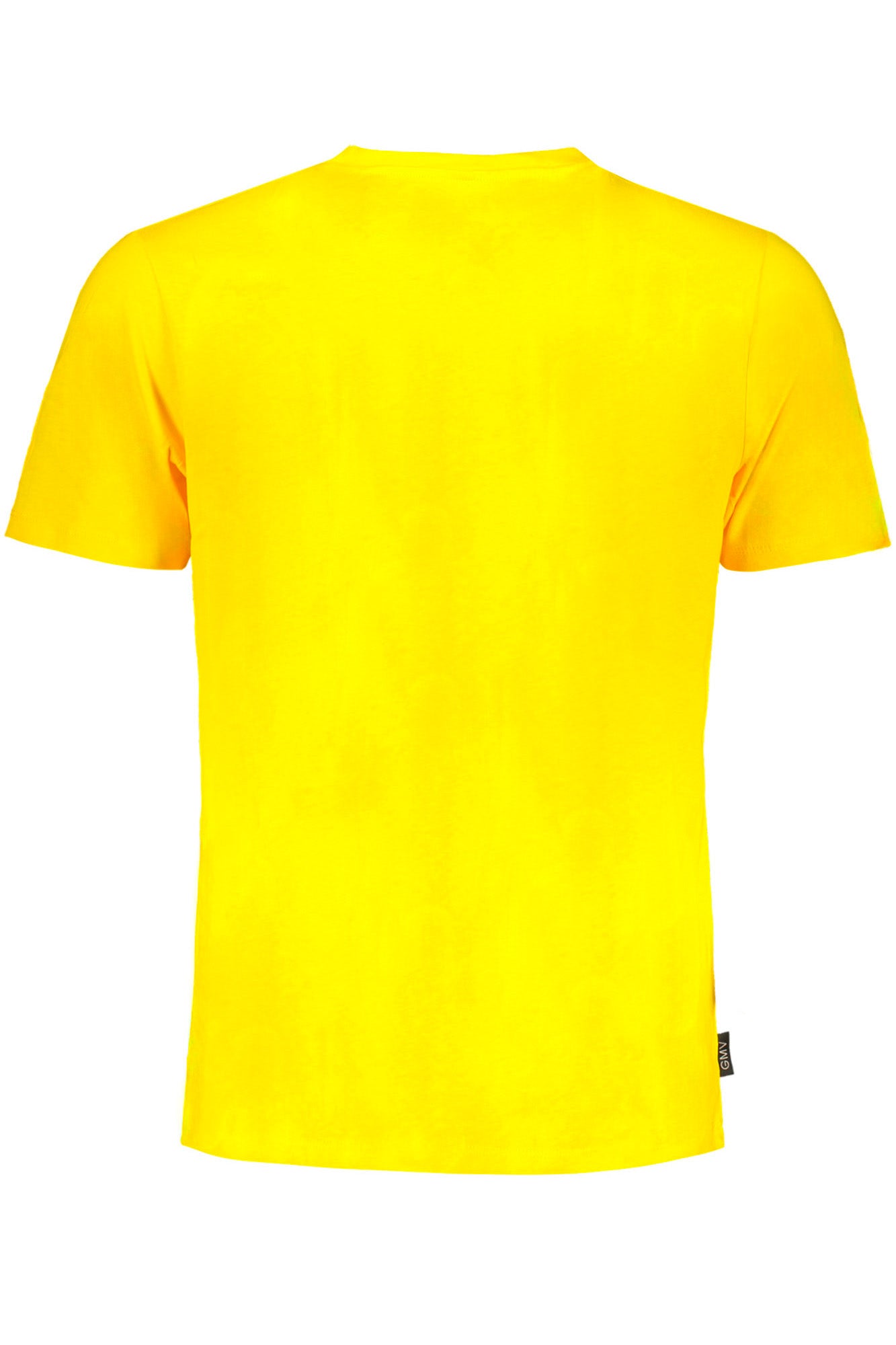 GIAN MARCO VENTURI YELLOW MEN'S SHORT SLEEVED T-SHIRT