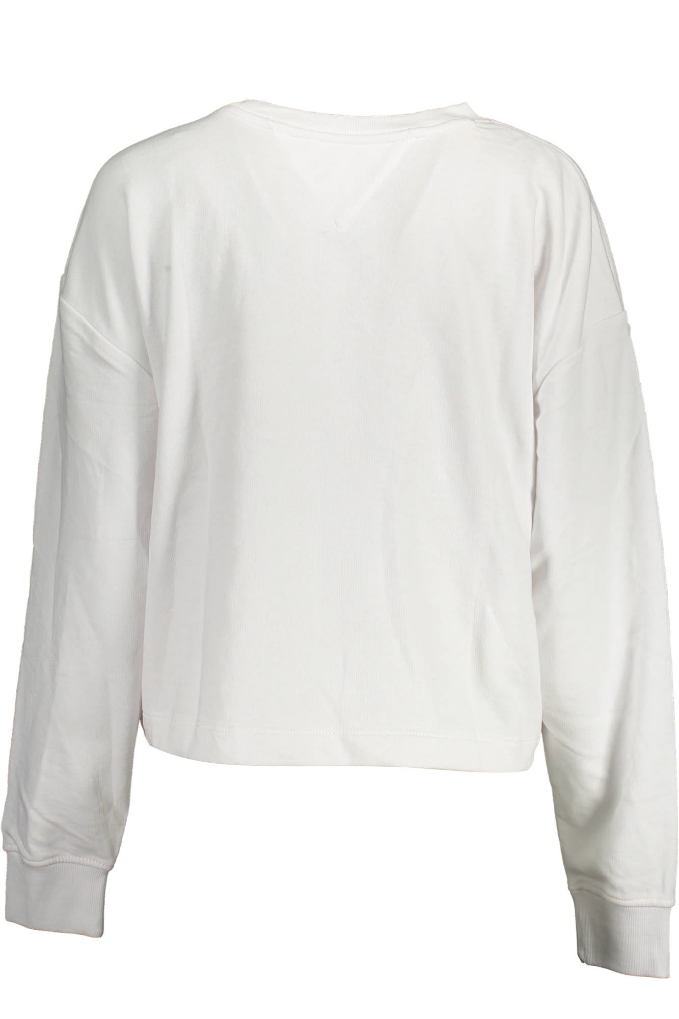 TOMMY HILFIGER WOMEN'S WHITE SWEATSHIRT WITHOUT ZIP