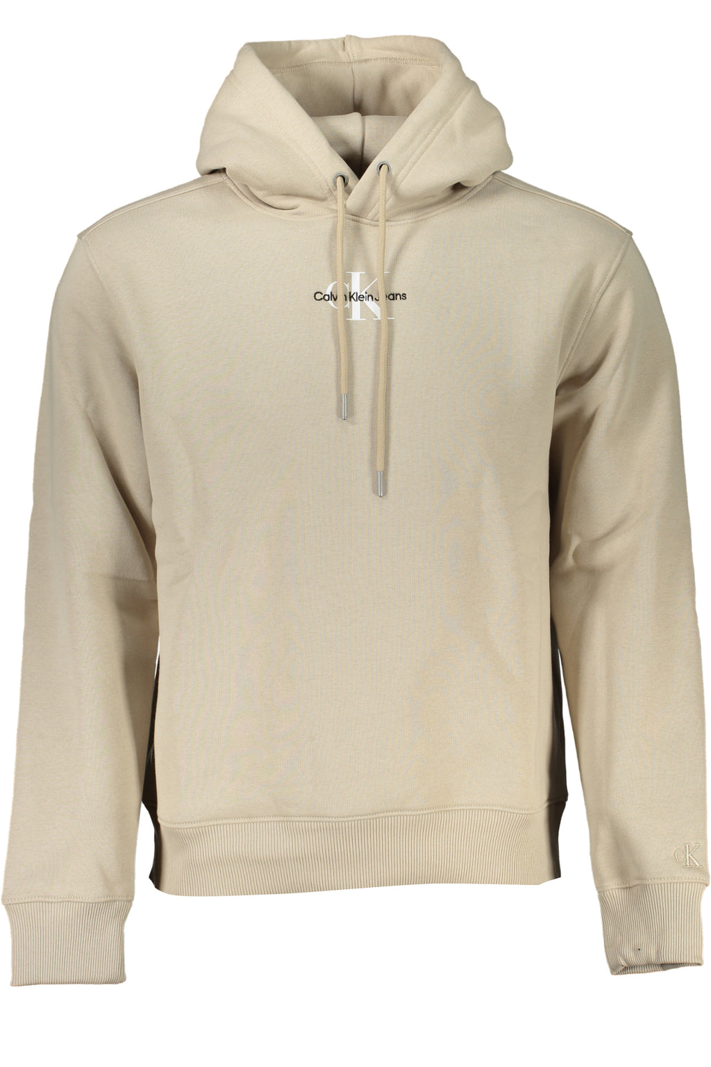CALVIN KLEIN MEN'S BEIGE ZIPLESS SWEATSHIRT