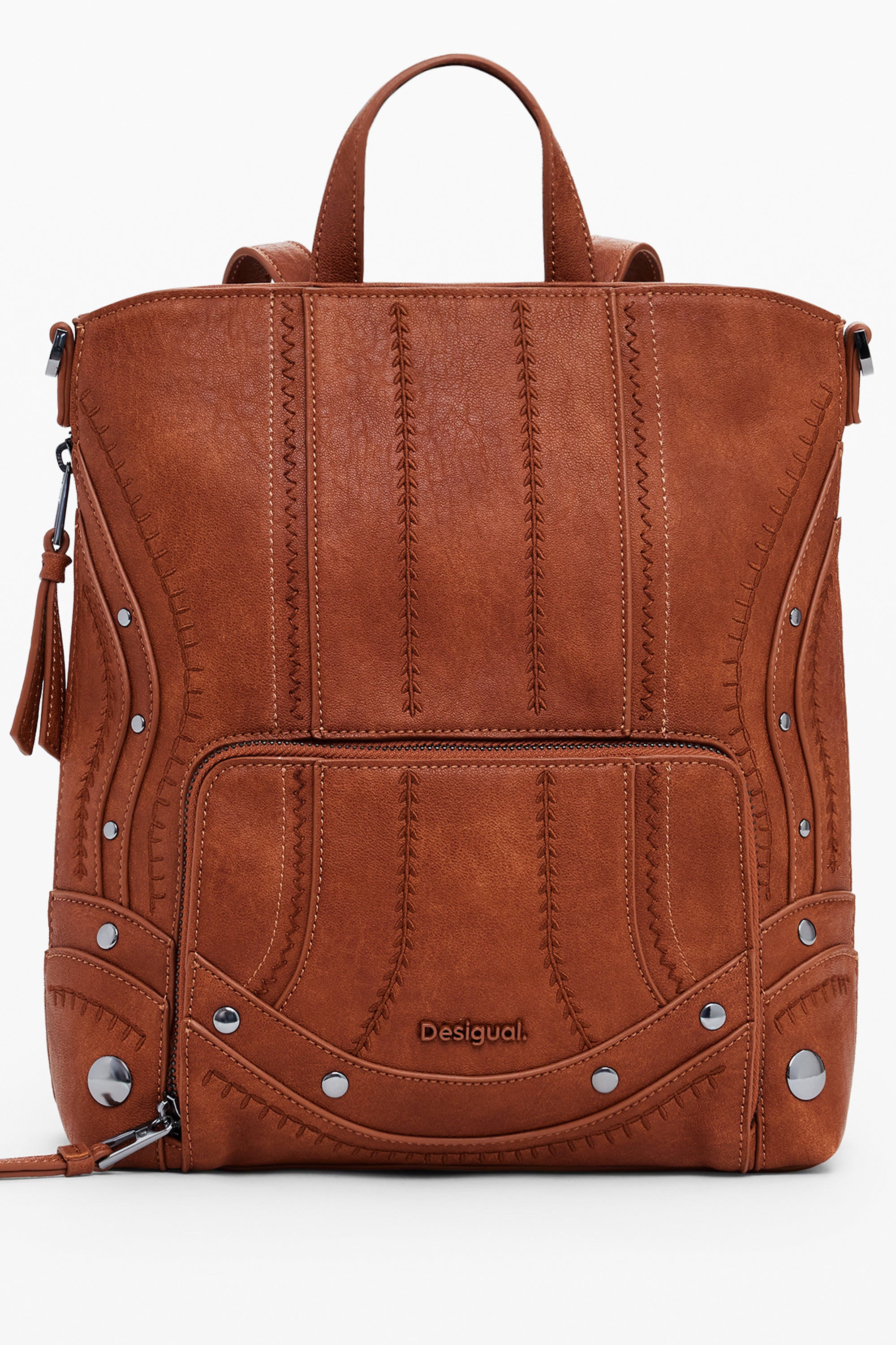 DESIGUAL WOMEN'S BROWN BACKPACK