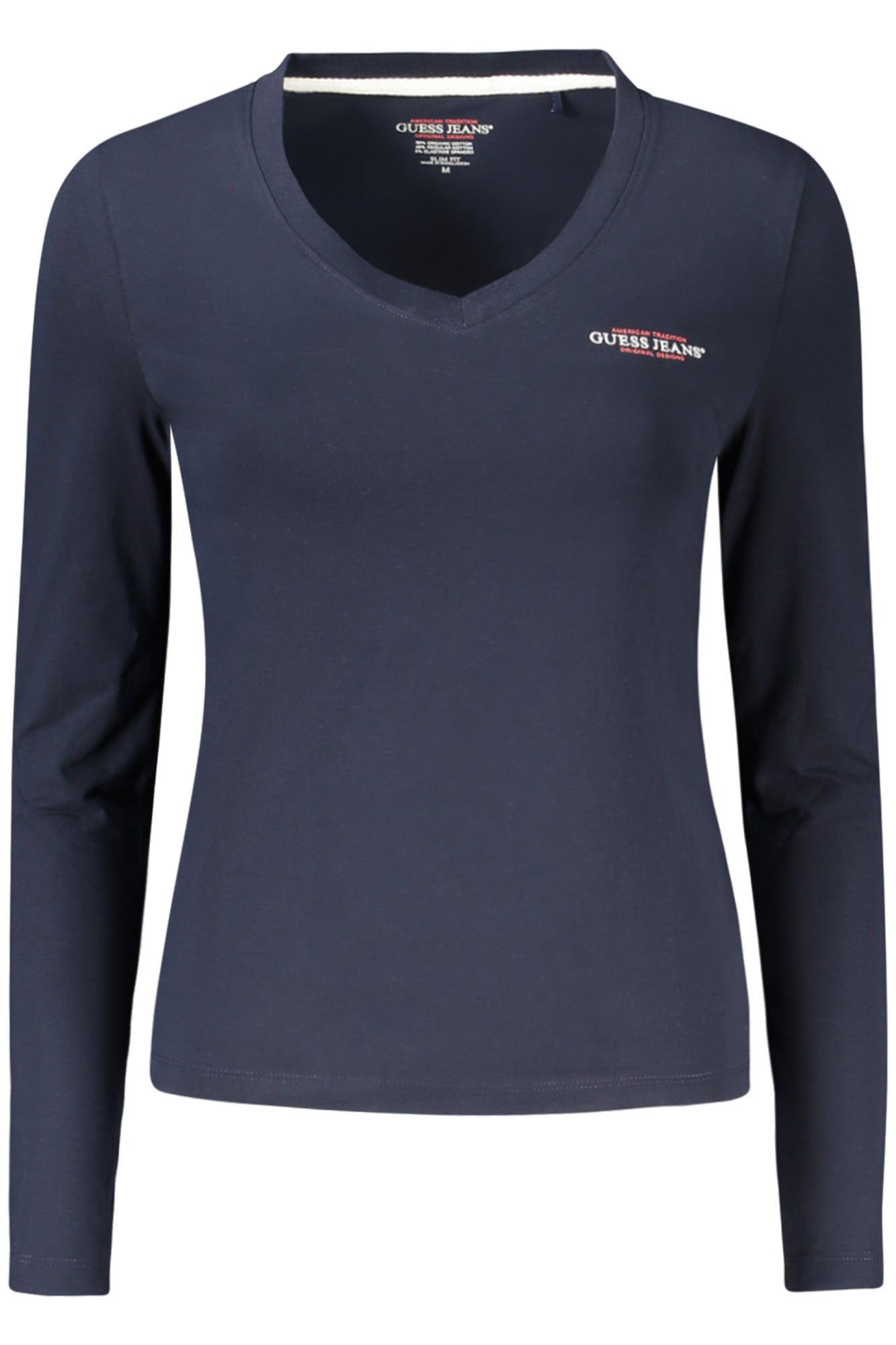 GUESS JEANS WOMEN'S LONG-SLEEVED T-SHIRT BLUE