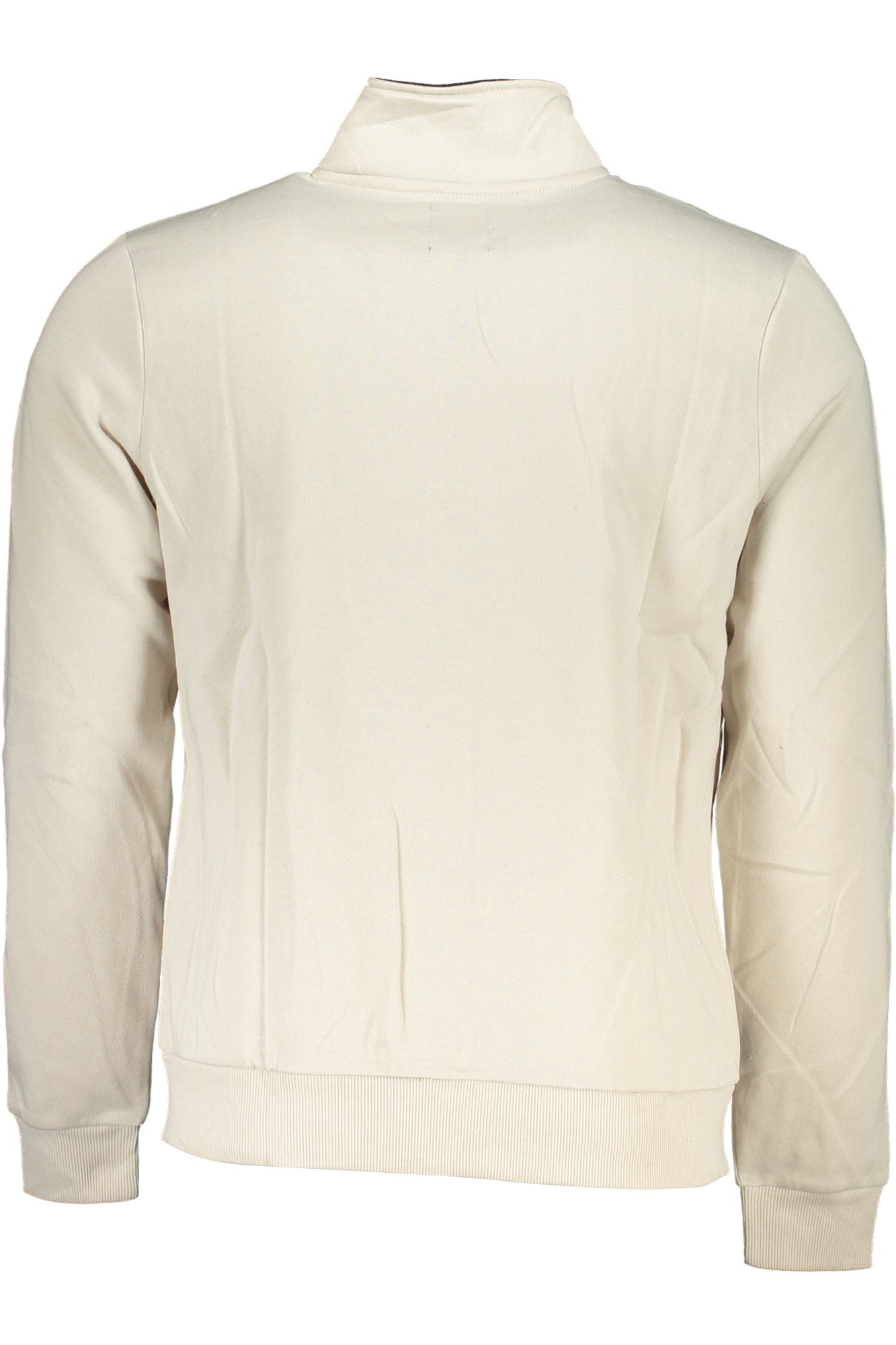 GIAN MARCO VENTURI MEN'S WHITE ZIP SWEATSHIRT