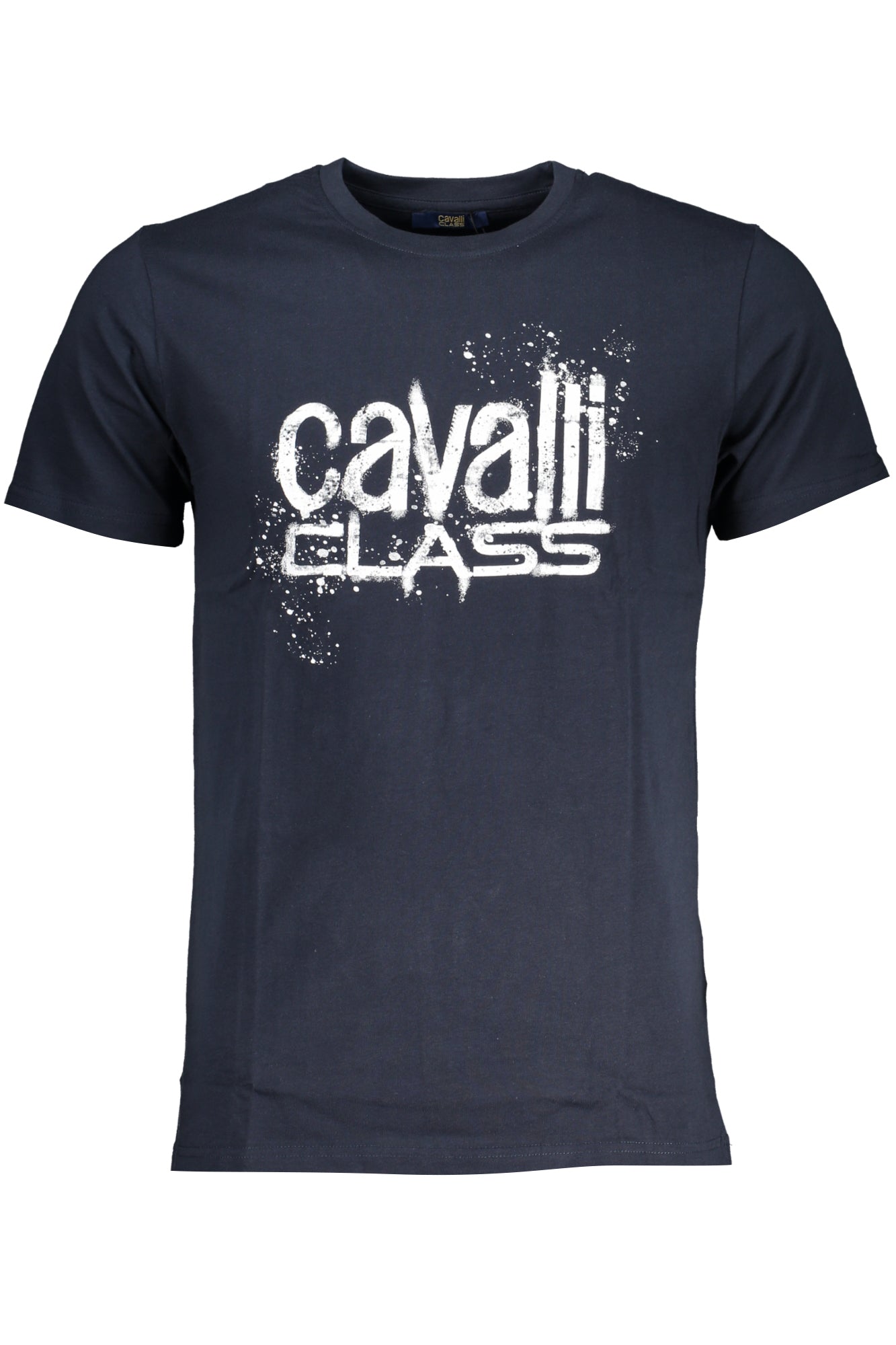 CAVALLI CLASS MEN'S SHORT SLEEVED T-SHIRT BLUE