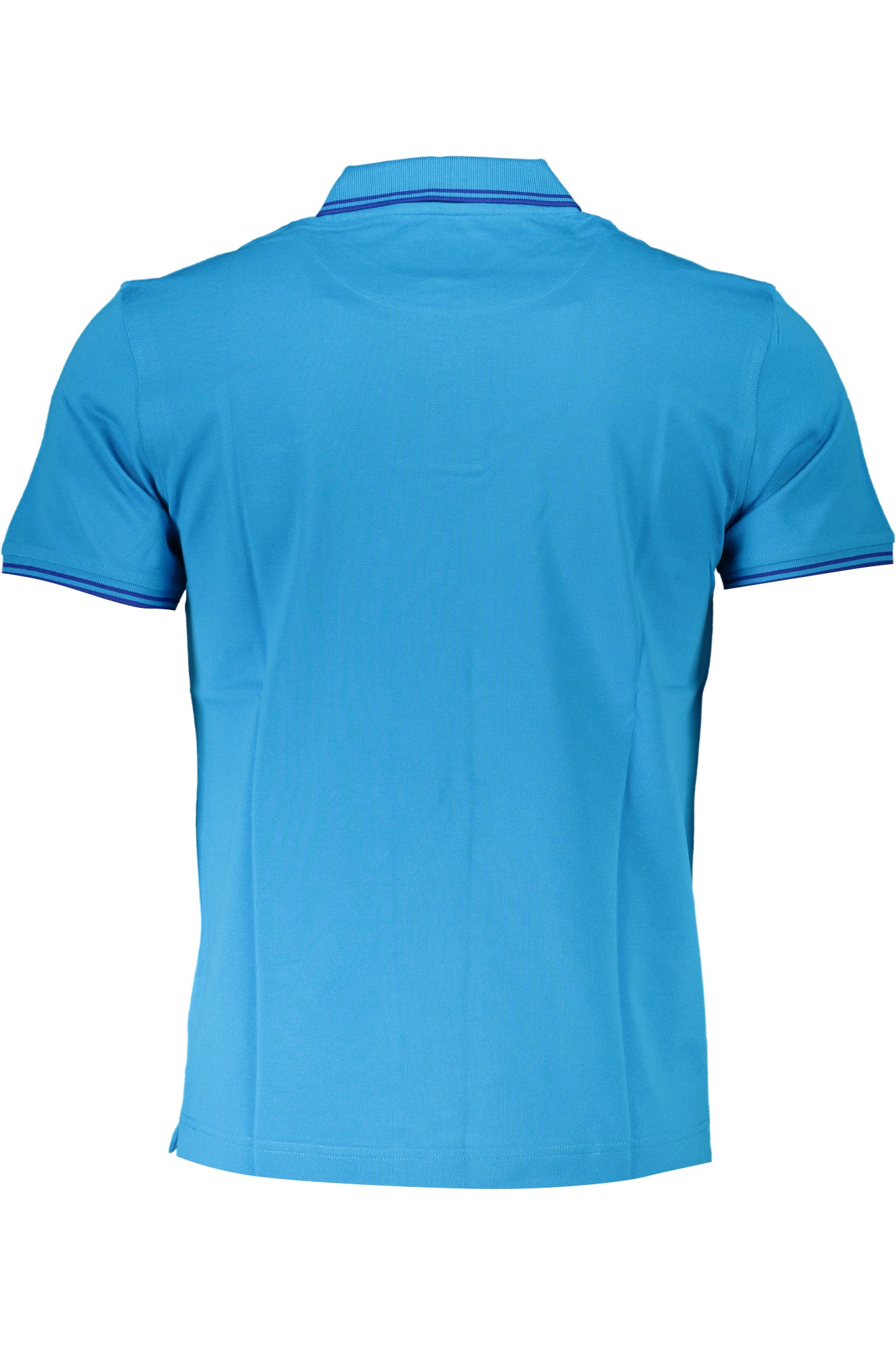 HARMONT & BLAINE MEN'S BLUE SHORT SLEEVED POLO SHIRT