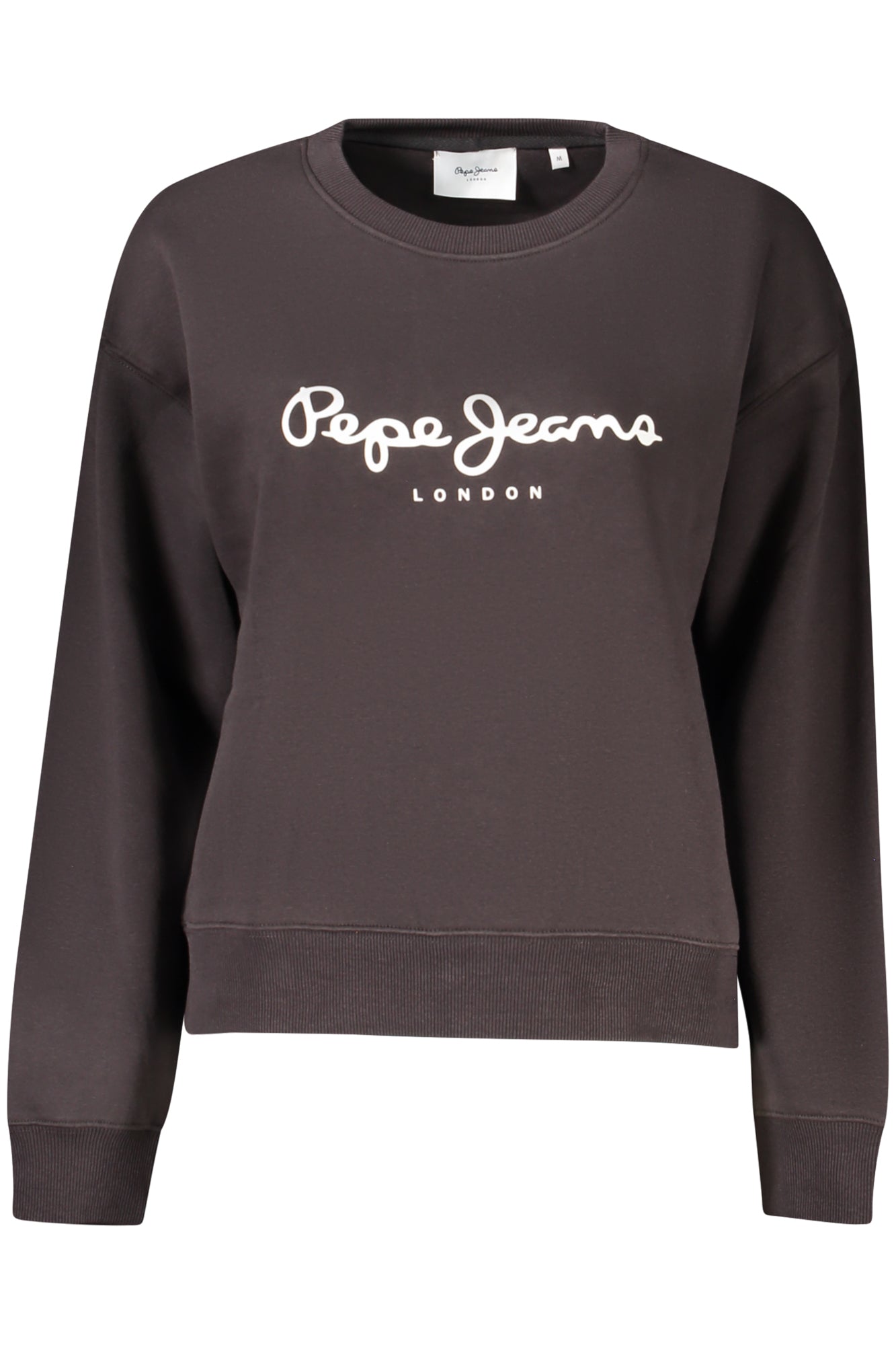 PEPE JEANS WOMEN'S BLACK ZIP-UP SWEATSHIRT