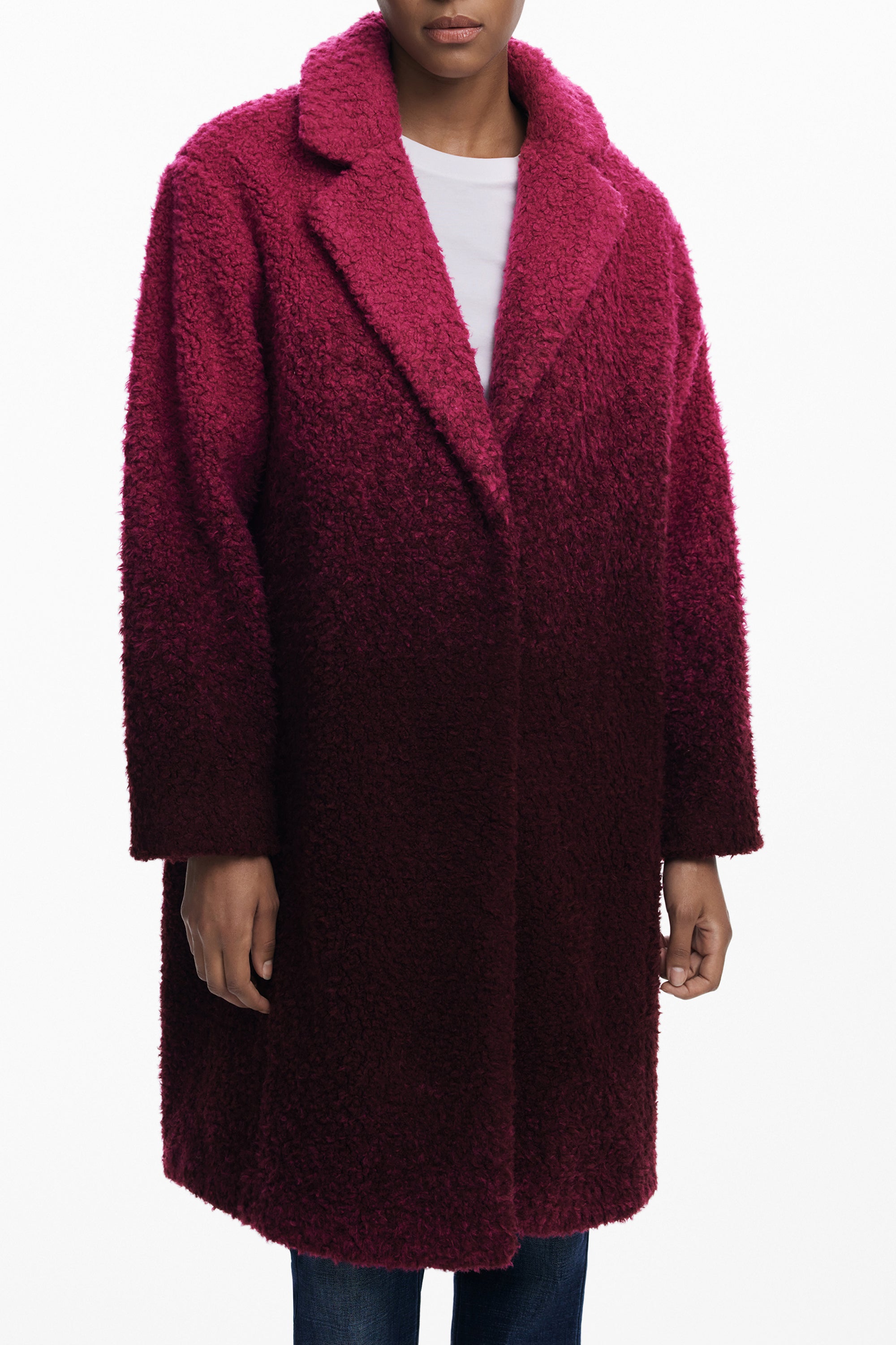 DESIGUAL WOMEN'S PINK COAT