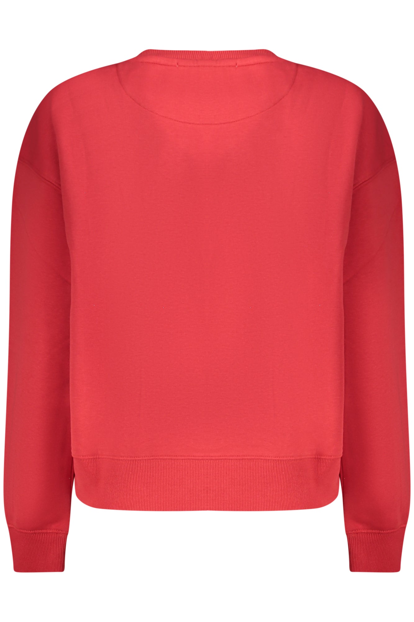 PEPE JEANS WOMEN'S RED ZIP-UP SWEATSHIRT