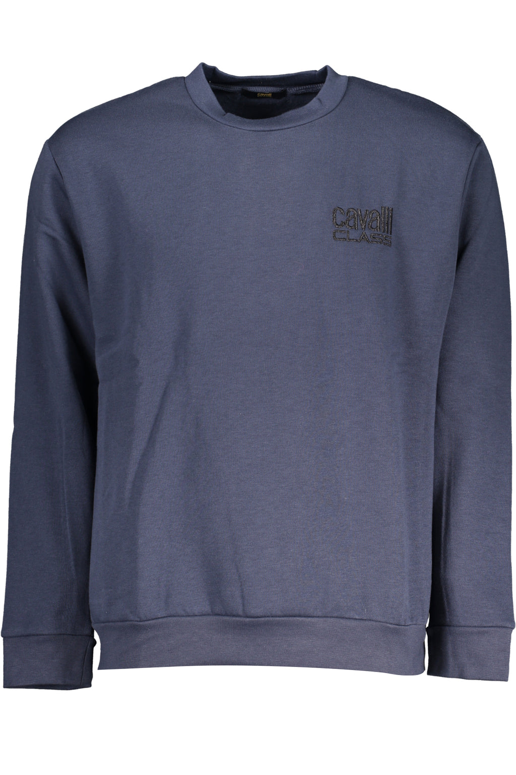 CAVALLI CLASS MEN'S BLUE ZIPLESS SWEATSHIRT