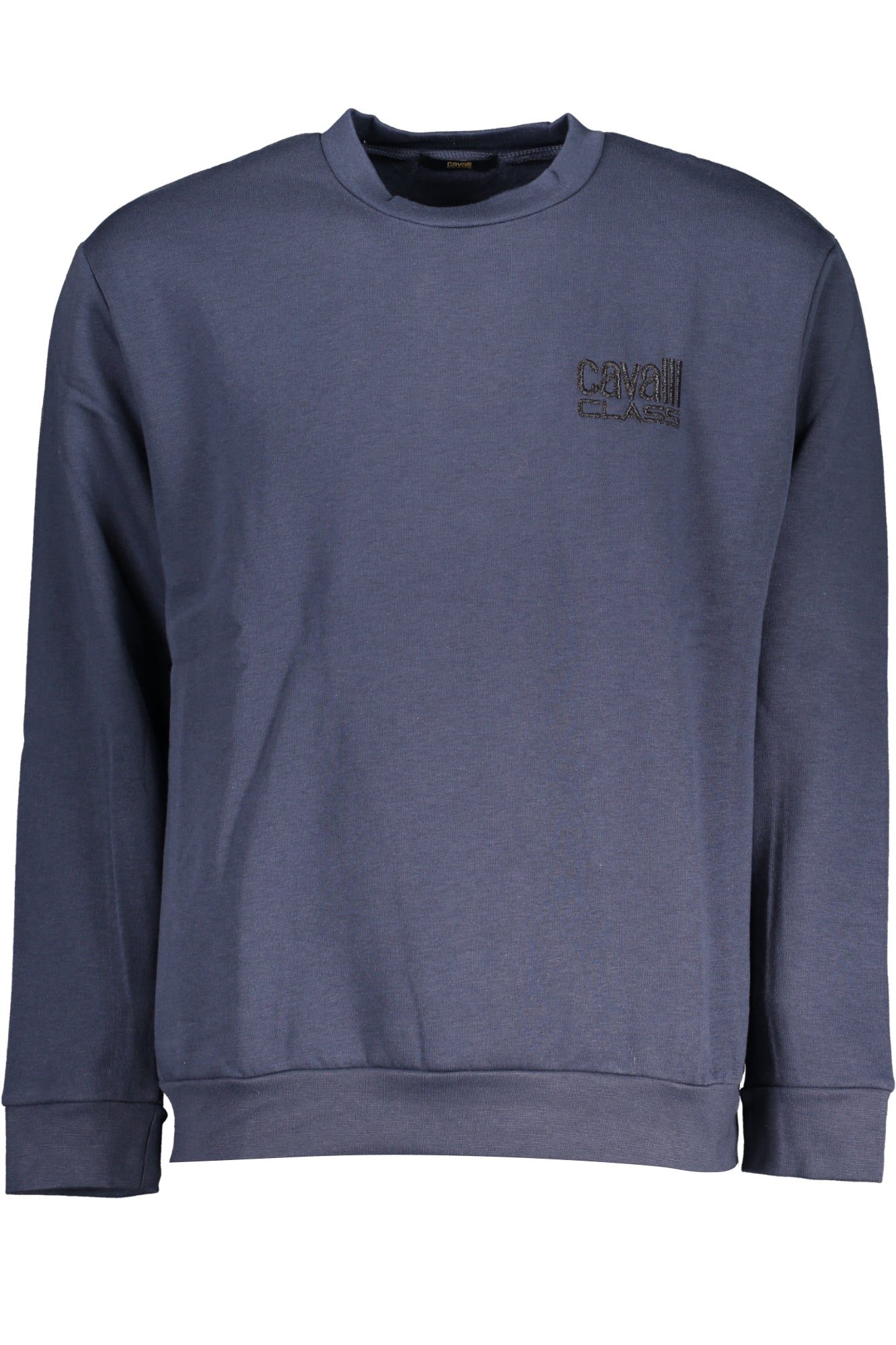 CAVALLI CLASS MEN'S BLUE ZIPLESS SWEATSHIRT