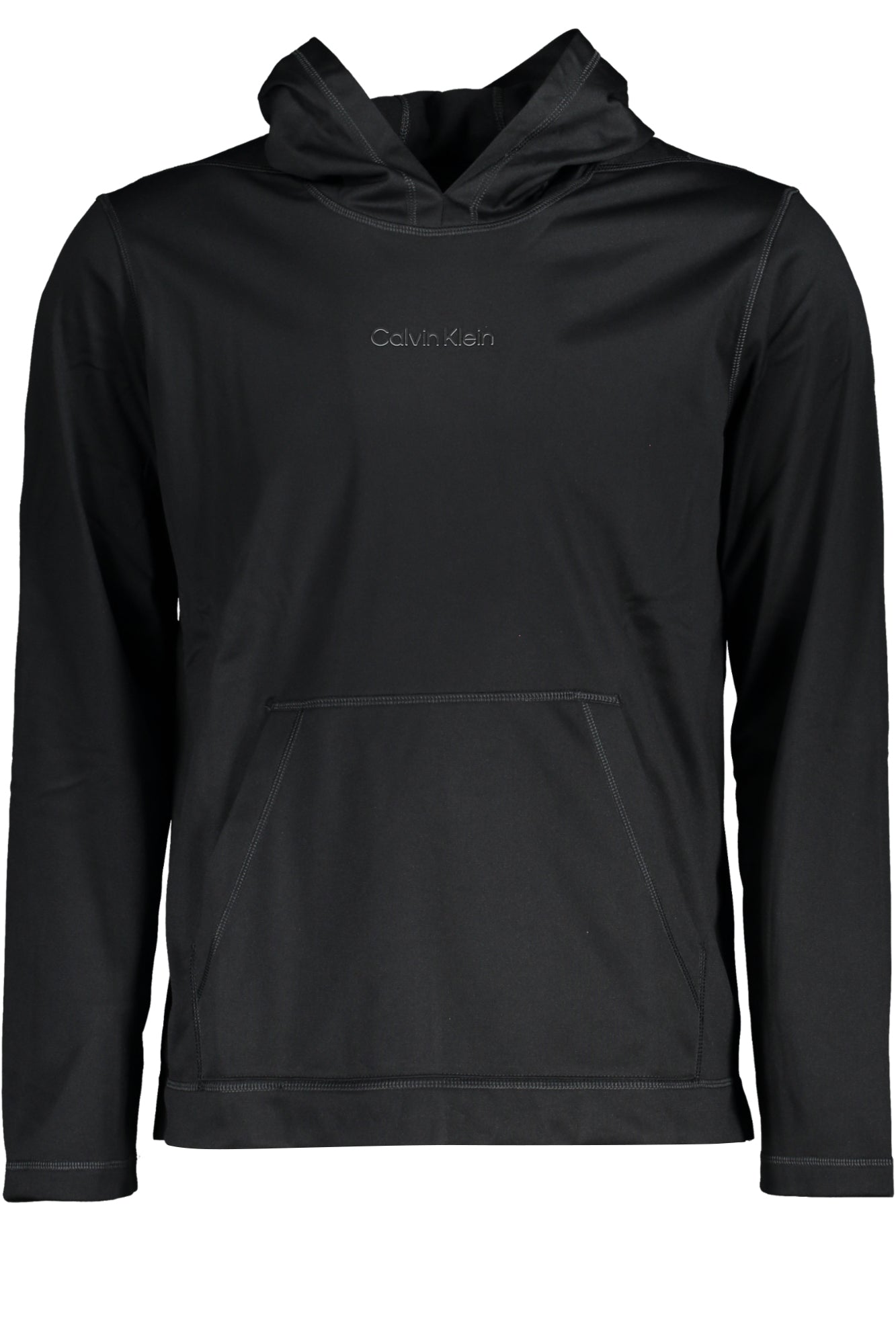 CALVIN KLEIN MEN'S BLACK ZIPLESS SWEATSHIRT