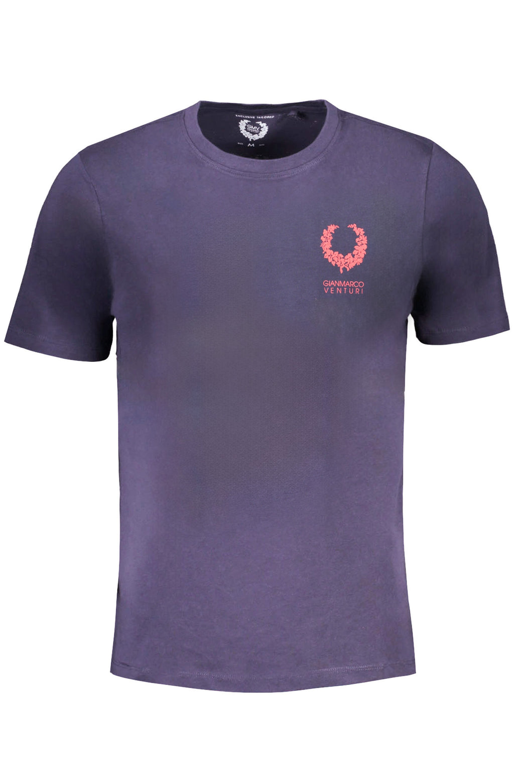 GIAN MARCO VENTURI MEN'S SHORT SLEEVED T-SHIRT BLUE