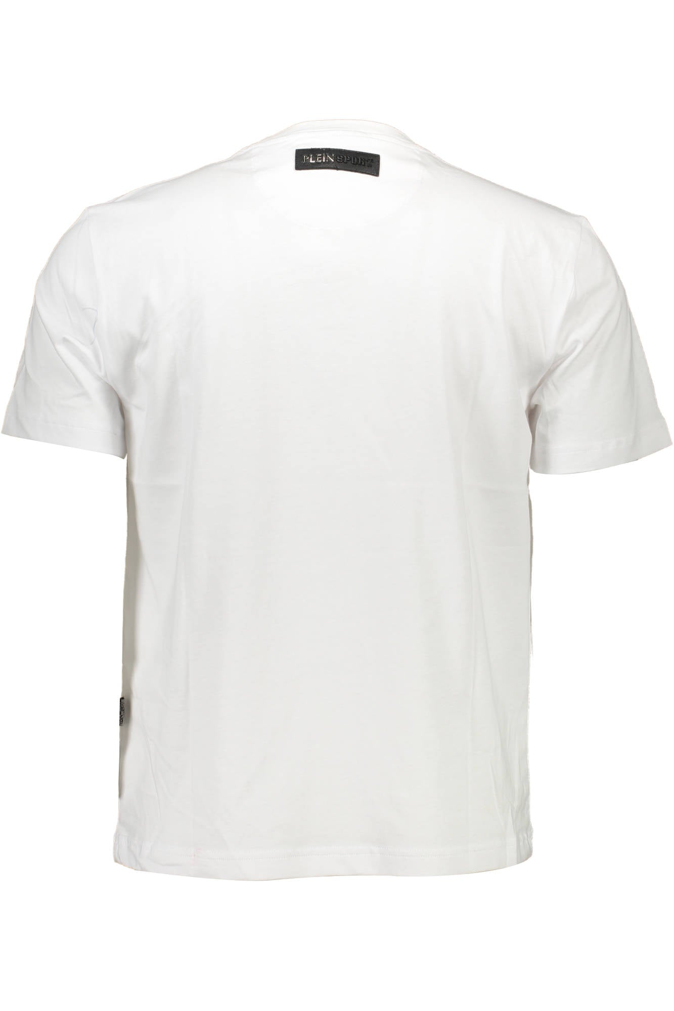 PLEIN SPORT WHITE MEN'S SHORT SLEEVE T-SHIRT