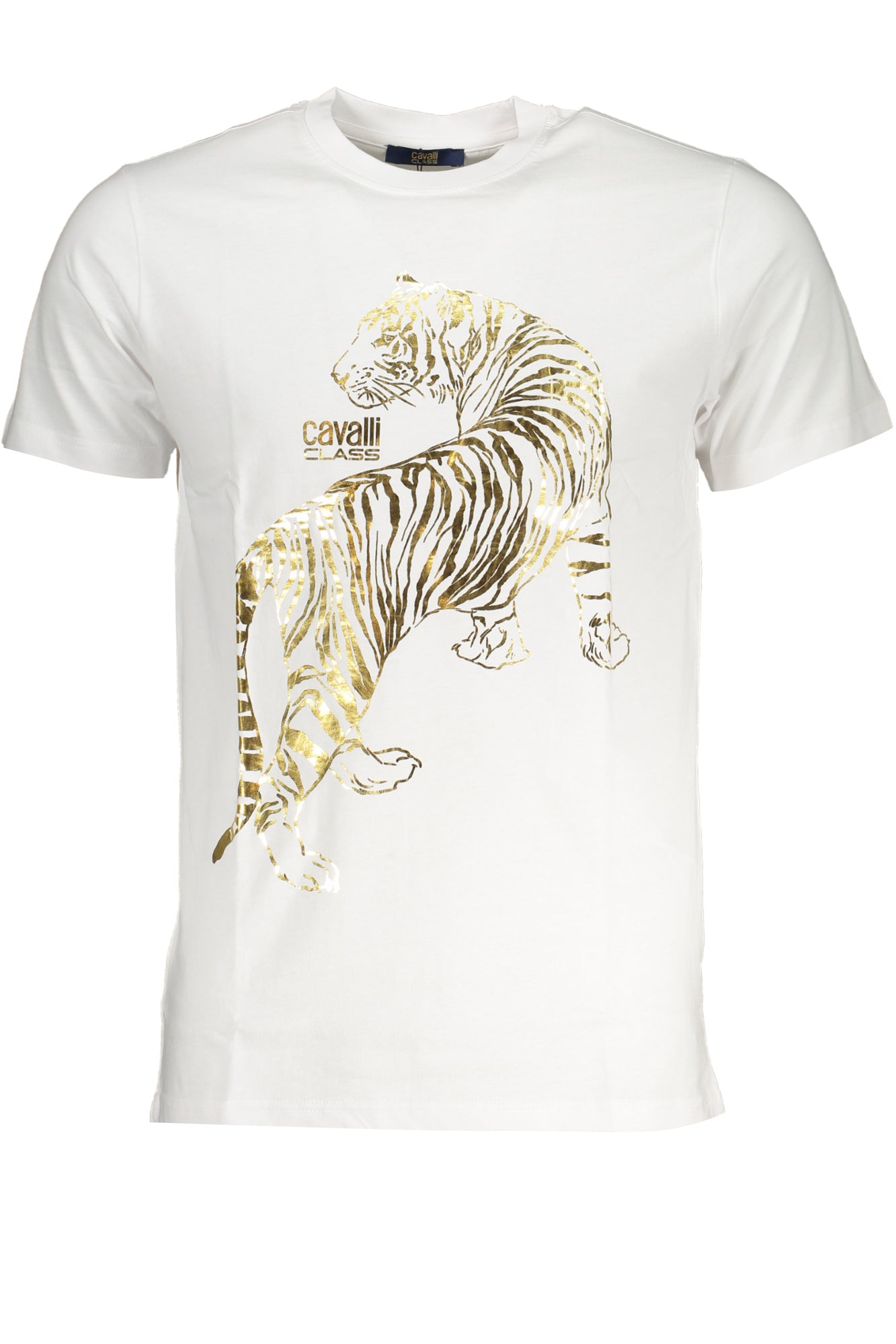 CAVALLI CLASS MEN'S SHORT SLEEVED T-SHIRT WHITE
