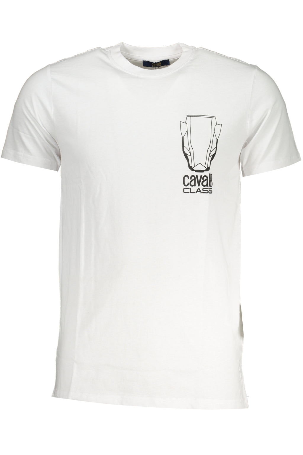 CAVALLI CLASS MEN'S SHORT SLEEVED T-SHIRT WHITE