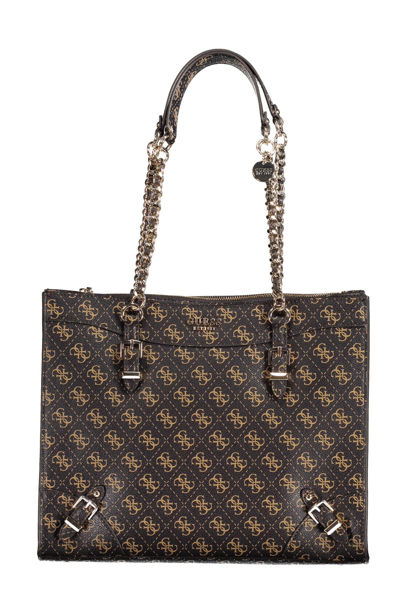 GUESS JEANS WOMEN'S BAG BROWN