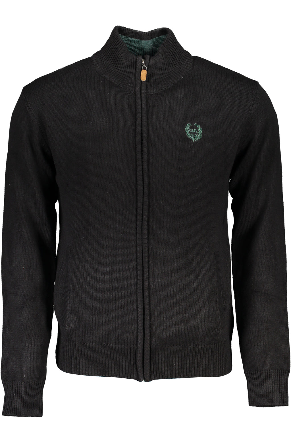 GIAN MARCO VENTURI MEN'S BLACK CARDIGAN
