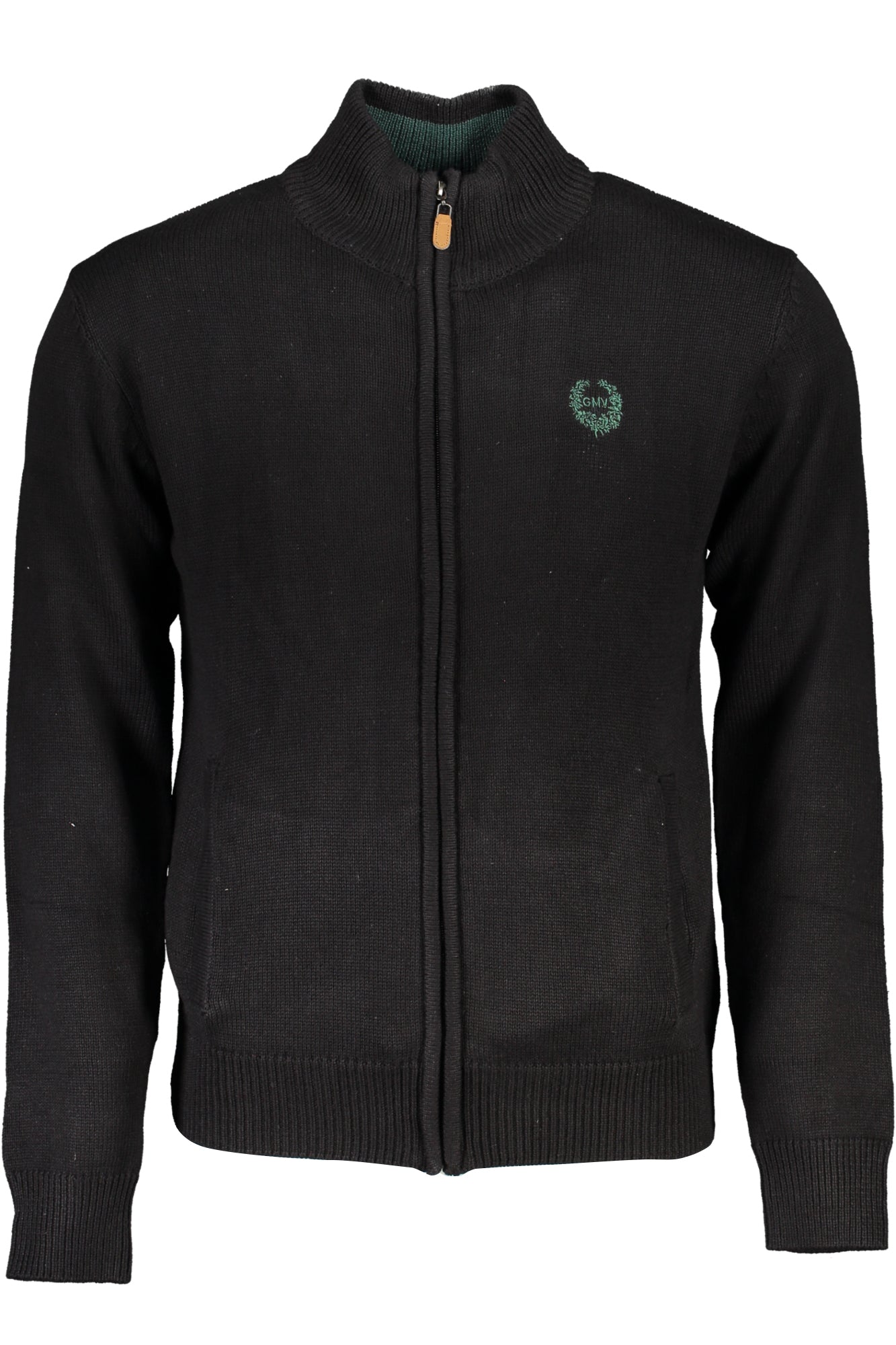GIAN MARCO VENTURI MEN'S BLACK CARDIGAN