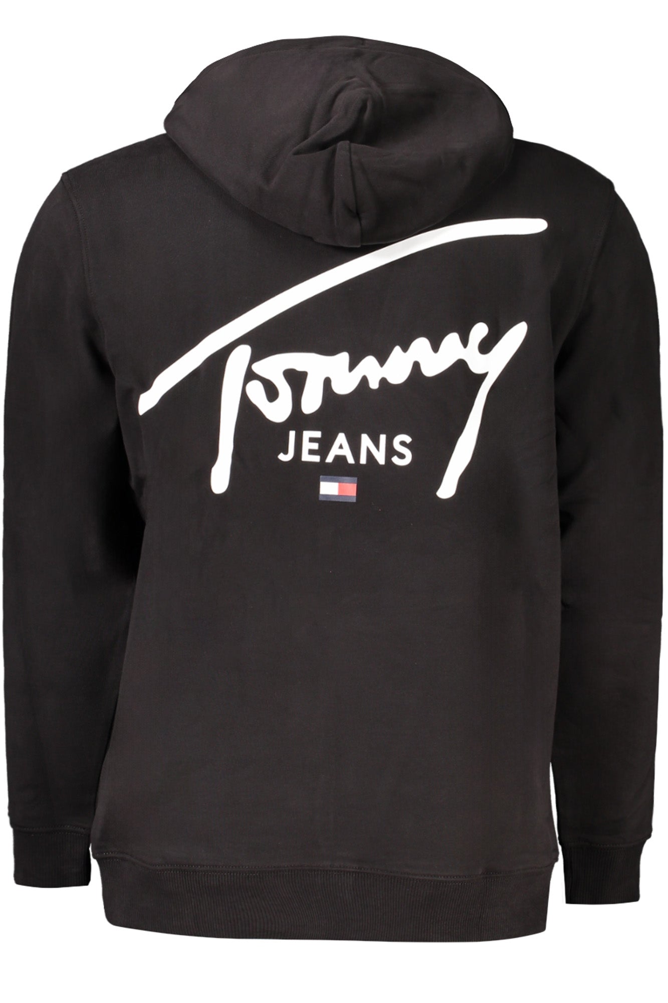 TOMMY HILFIGER MEN'S BLACK ZIP-UP SWEATSHIRT