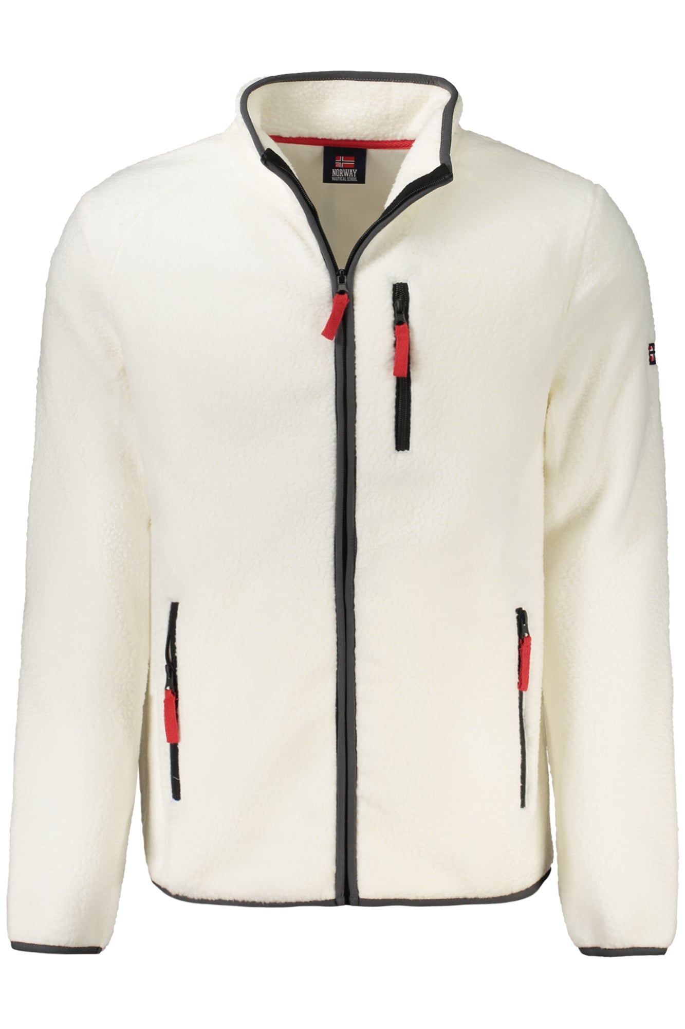 NORWAY 1963 MEN'S WHITE ZIP-UP SWEATSHIRT